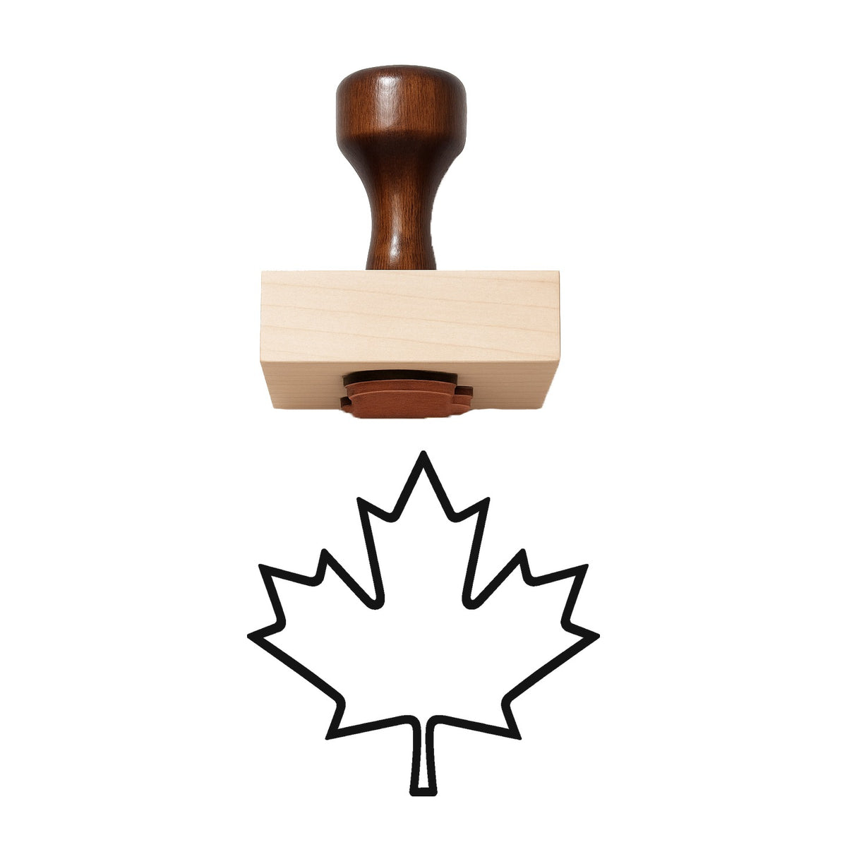 Maple Leaf Rubber Stamp