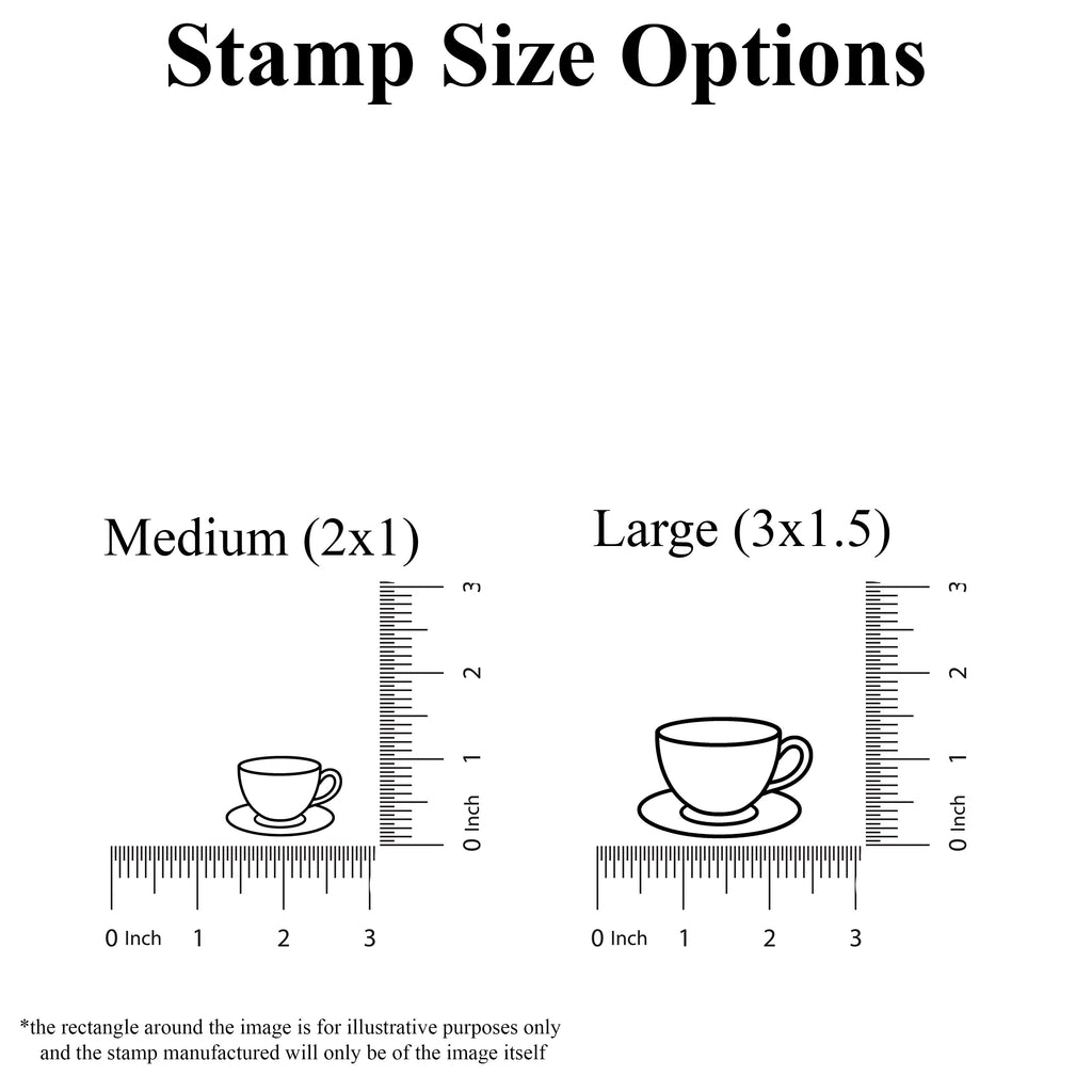 Teacup Rubber Stamp