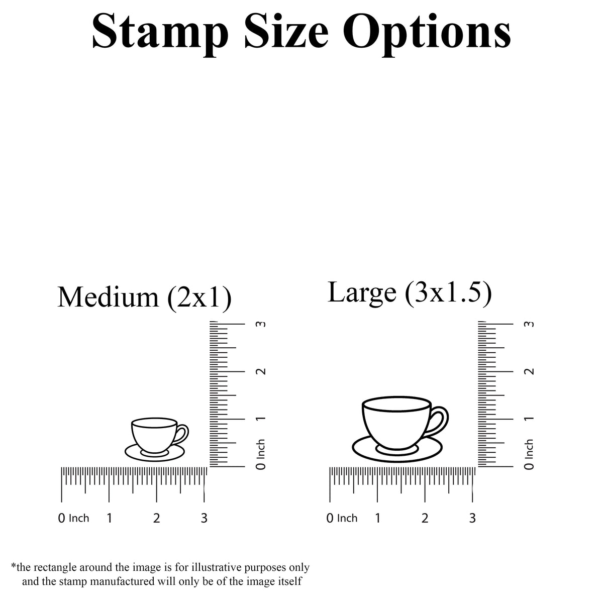 Teacup Rubber Stamp