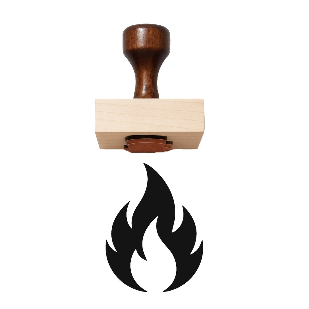 Flame Rubber Stamp