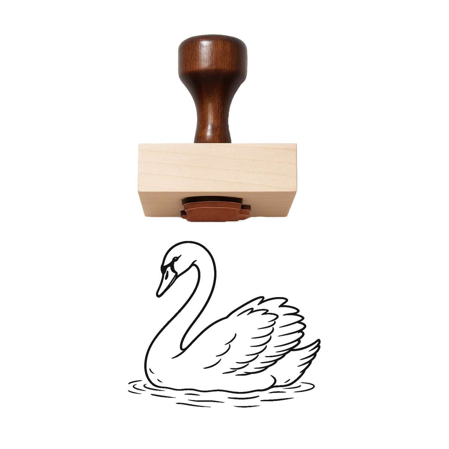 Swan Rubber Stamp