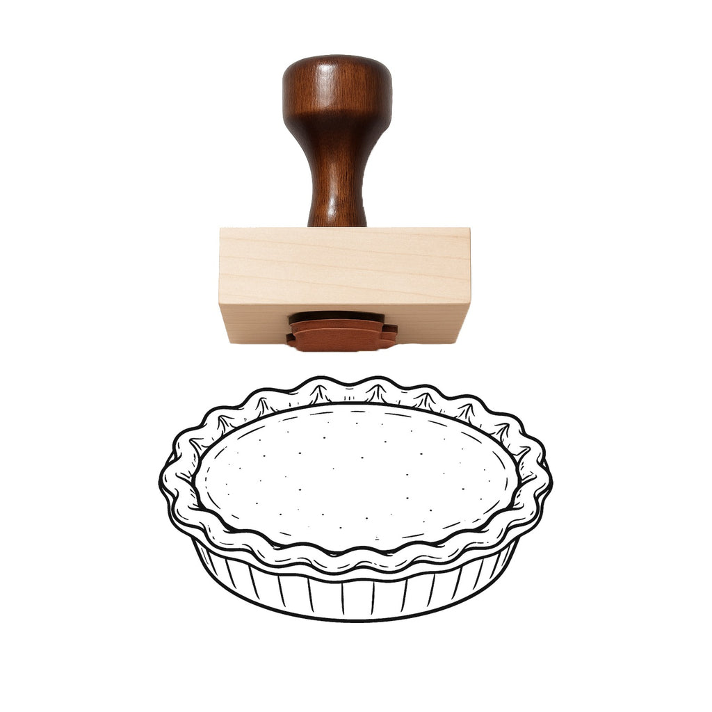 Pumpkin Pie Rubber Stamp