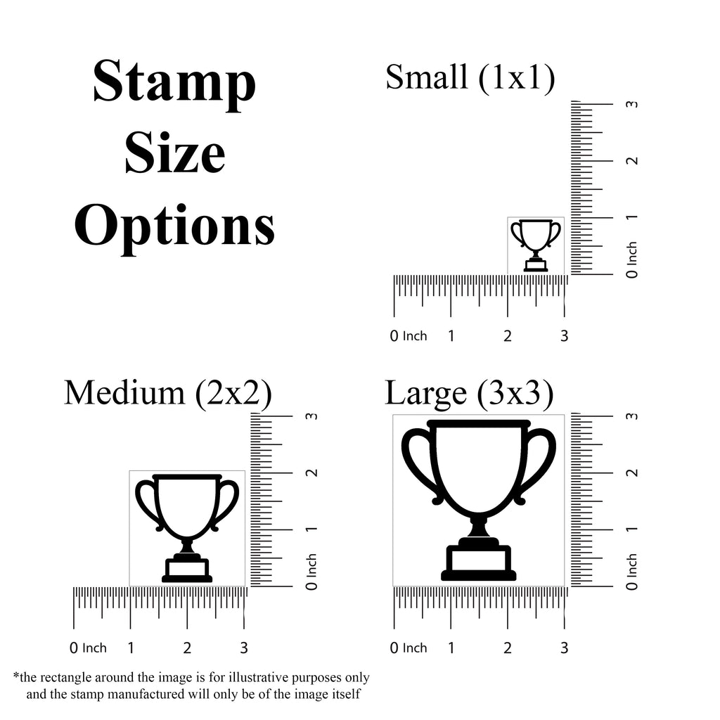 Trophy Rubber Stamp