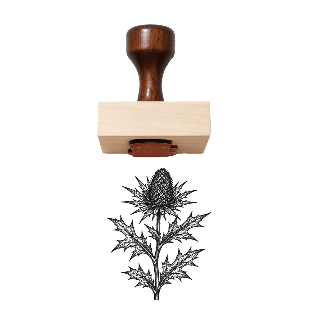 Sea Holly Stem Rubber Stamp