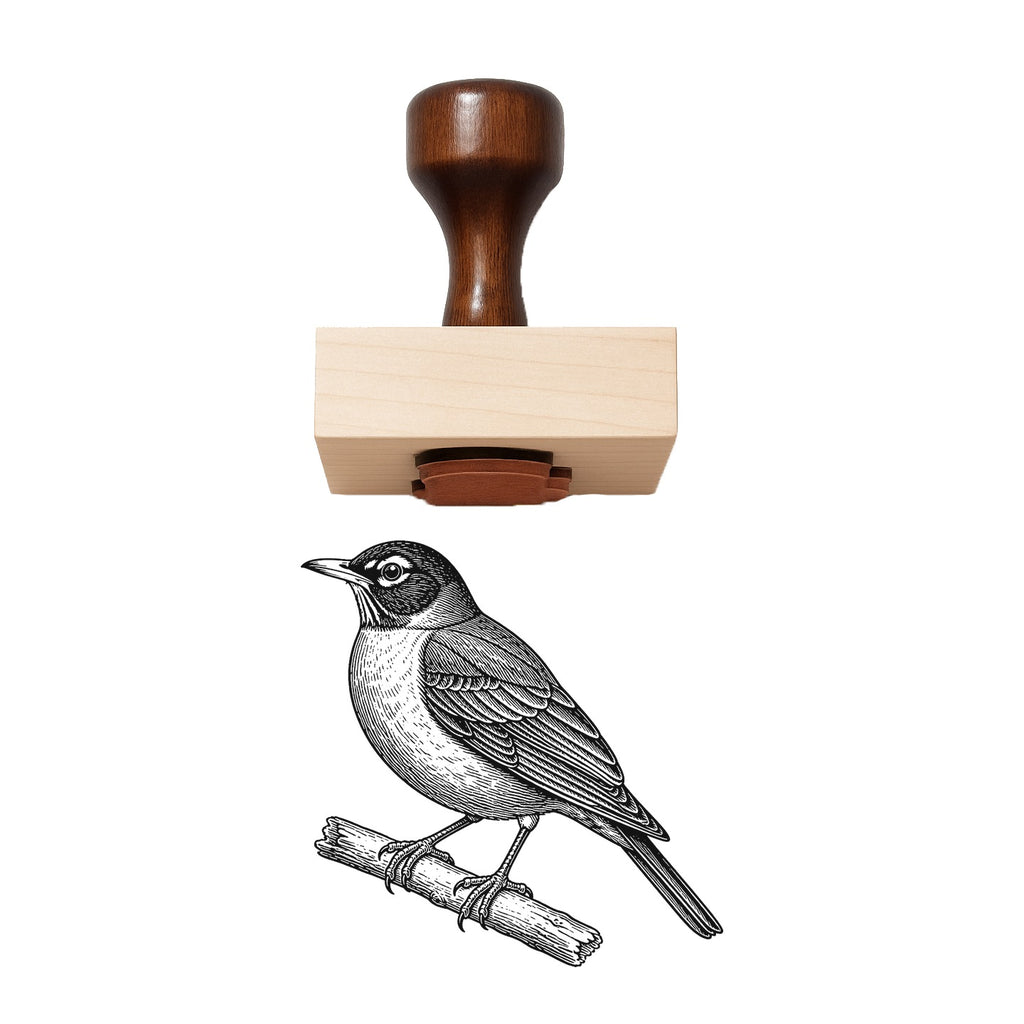 Vintage Robin Rubber Stamp