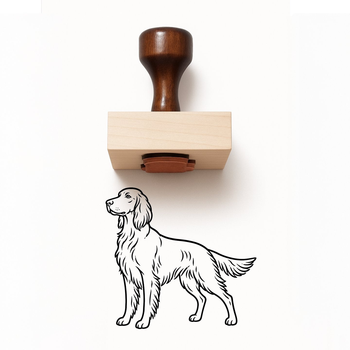 Irish Setter Rubber Stamp