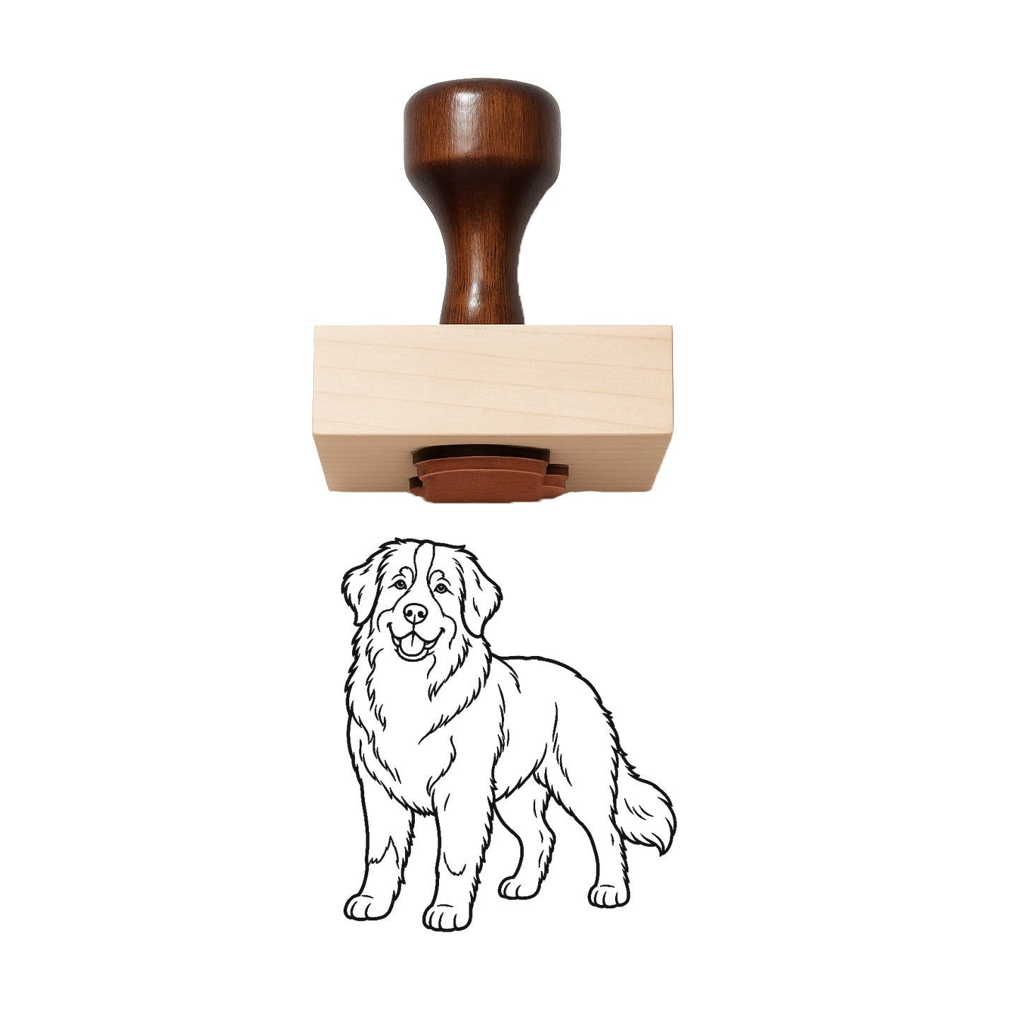 Bernese Mountain Dog Rubber Stamp