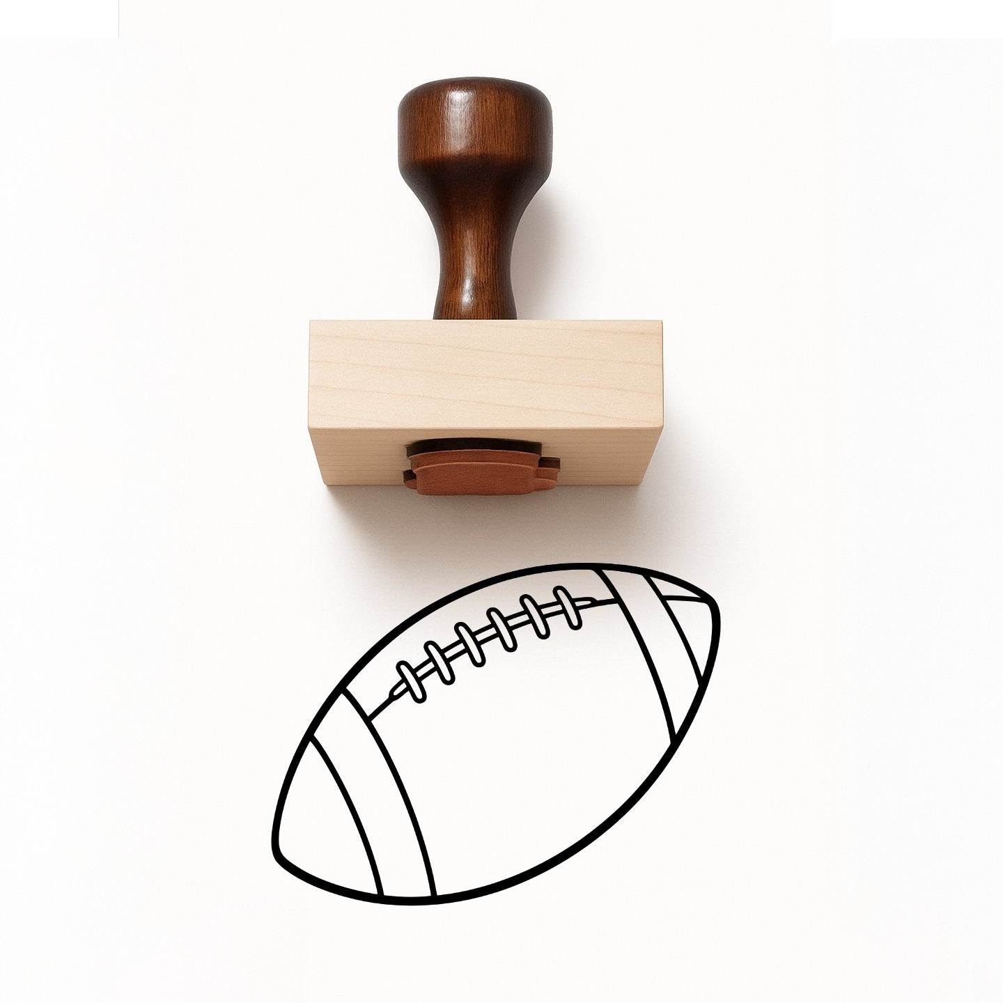 Football Rubber Stamp