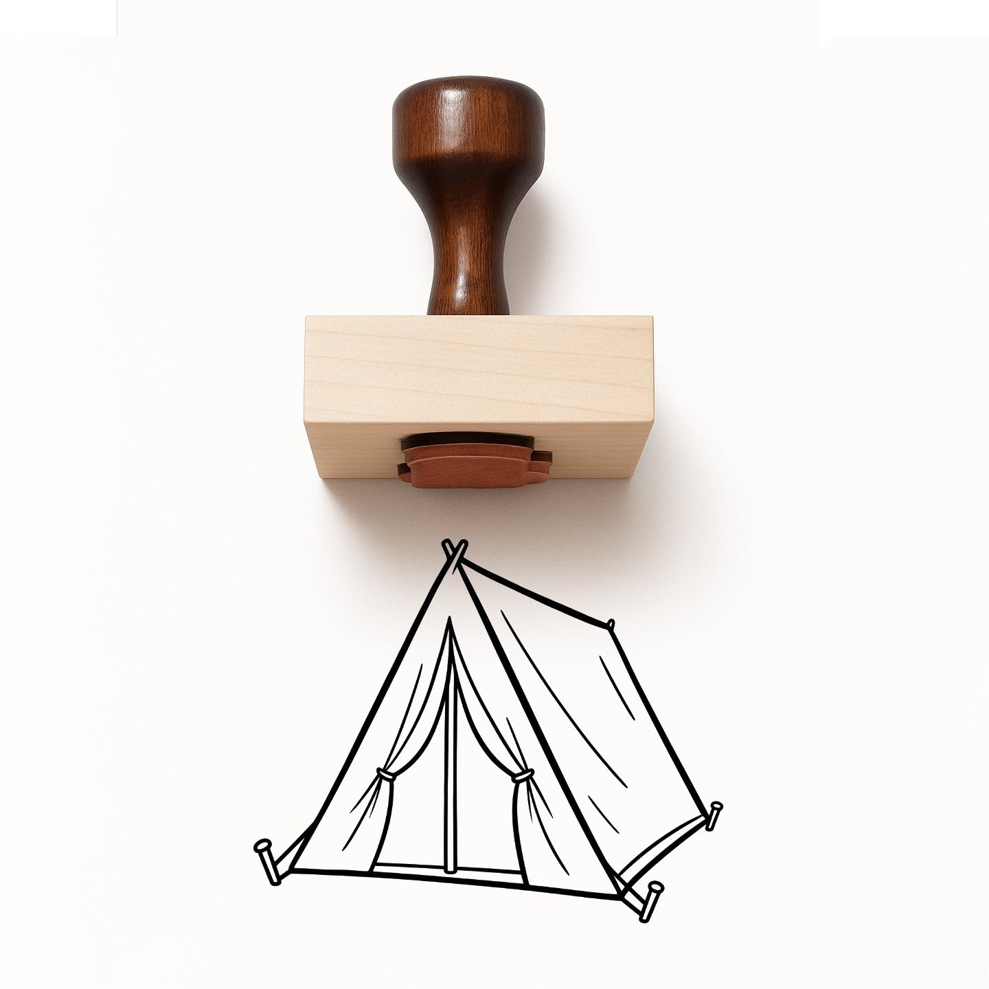 Tent Rubber Stamp