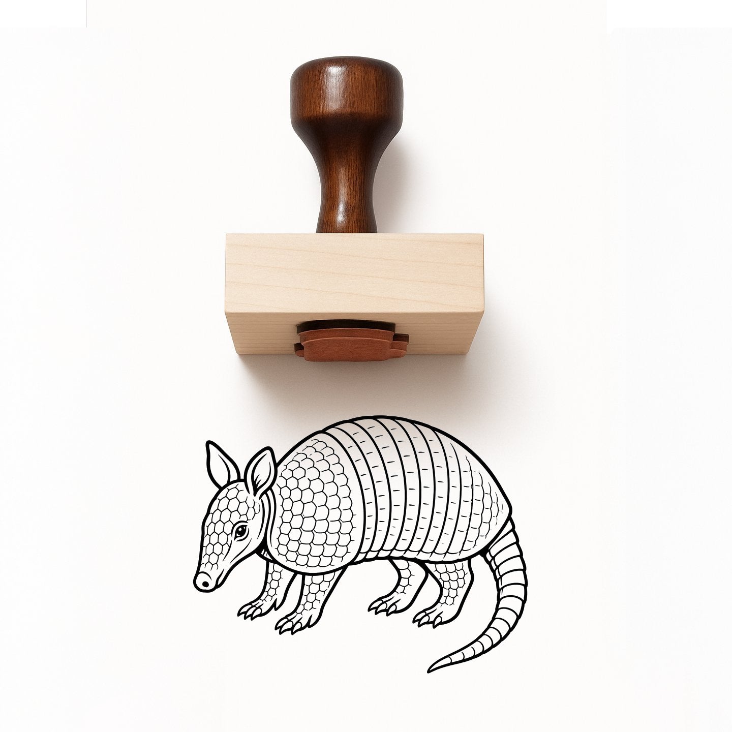 Armadillo Rubber Stamp