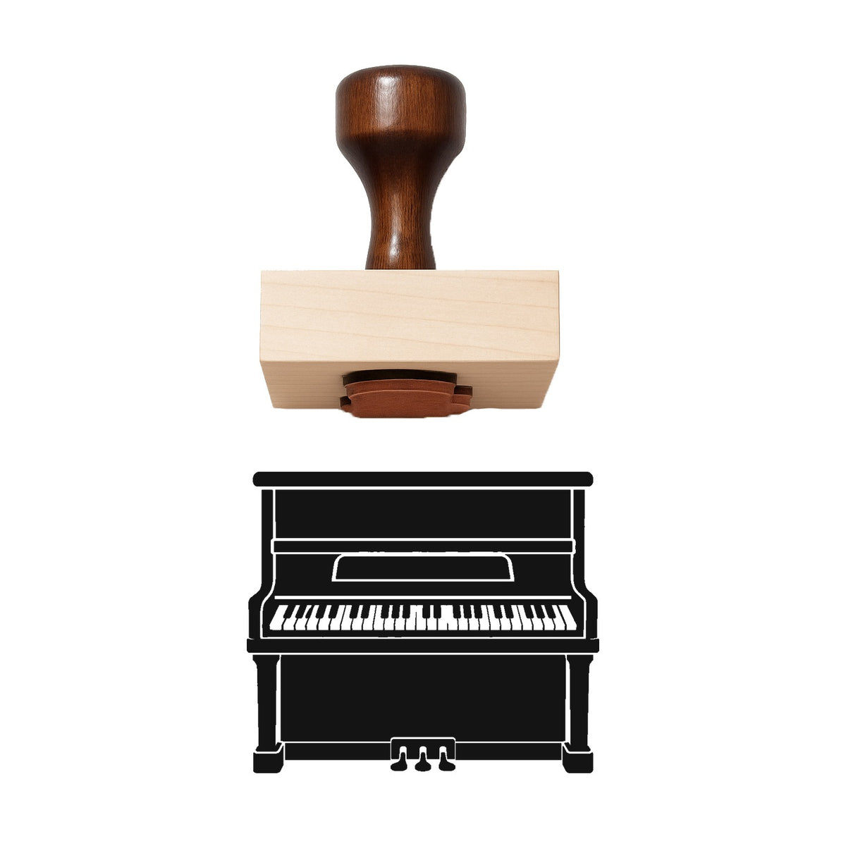 Piano Rubber Stamp