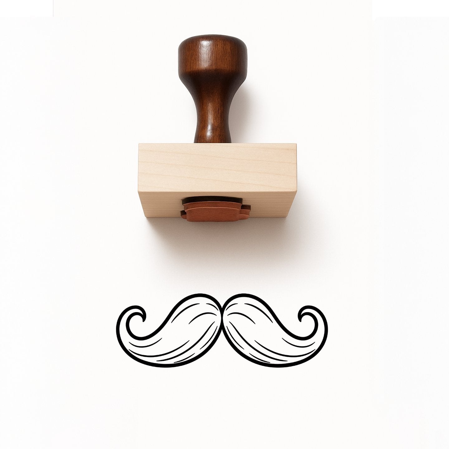Mustache Rubber Stamp