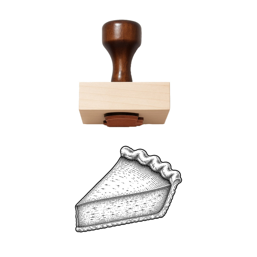 Pumpkin Pie Slice Rubber Stamp