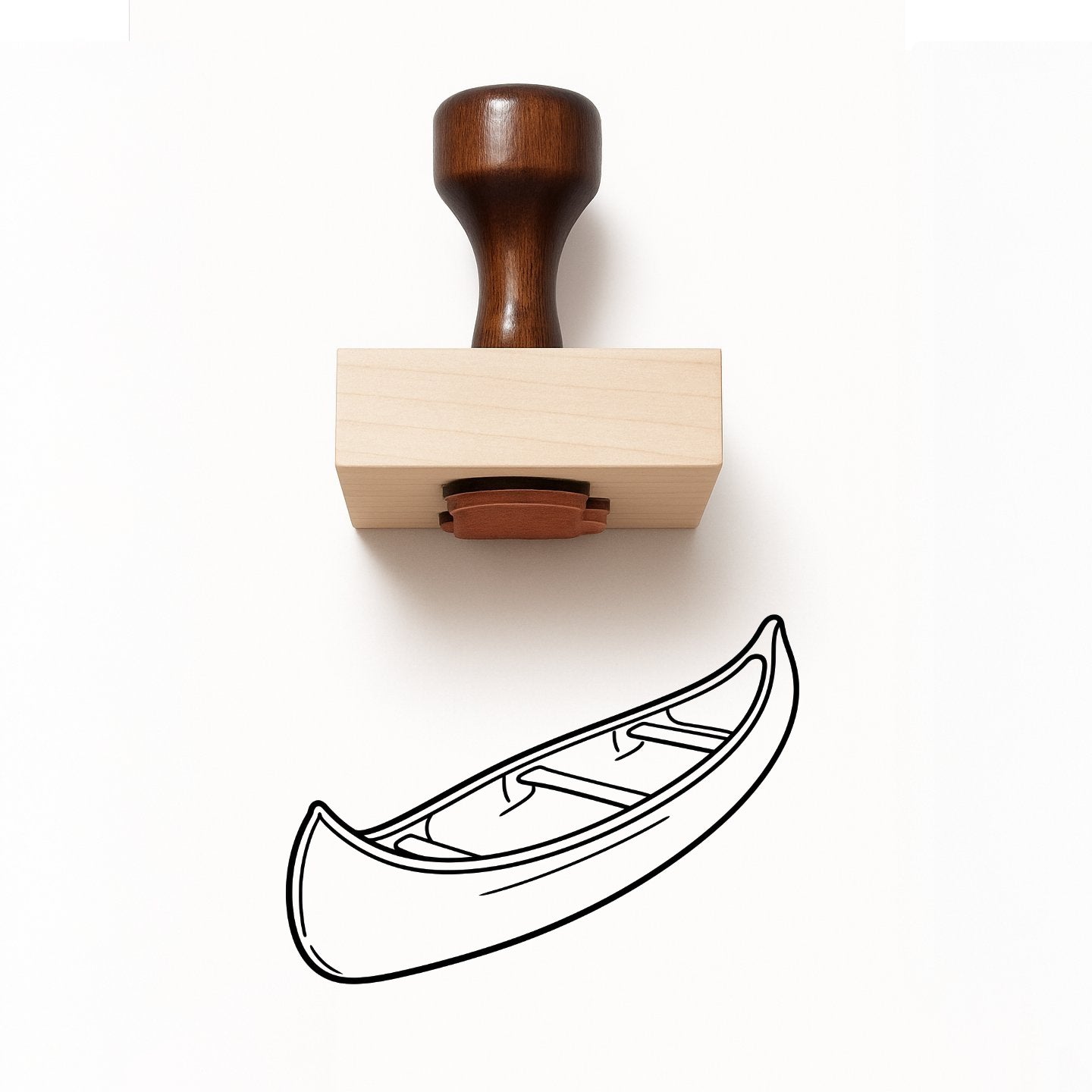 Canoe Rubber Stamp