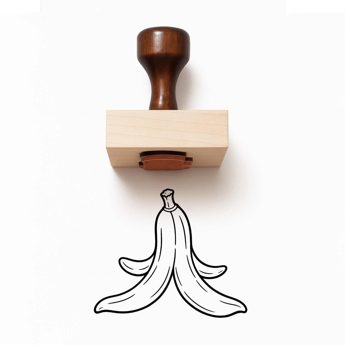 Banana Peel Rubber Stamp