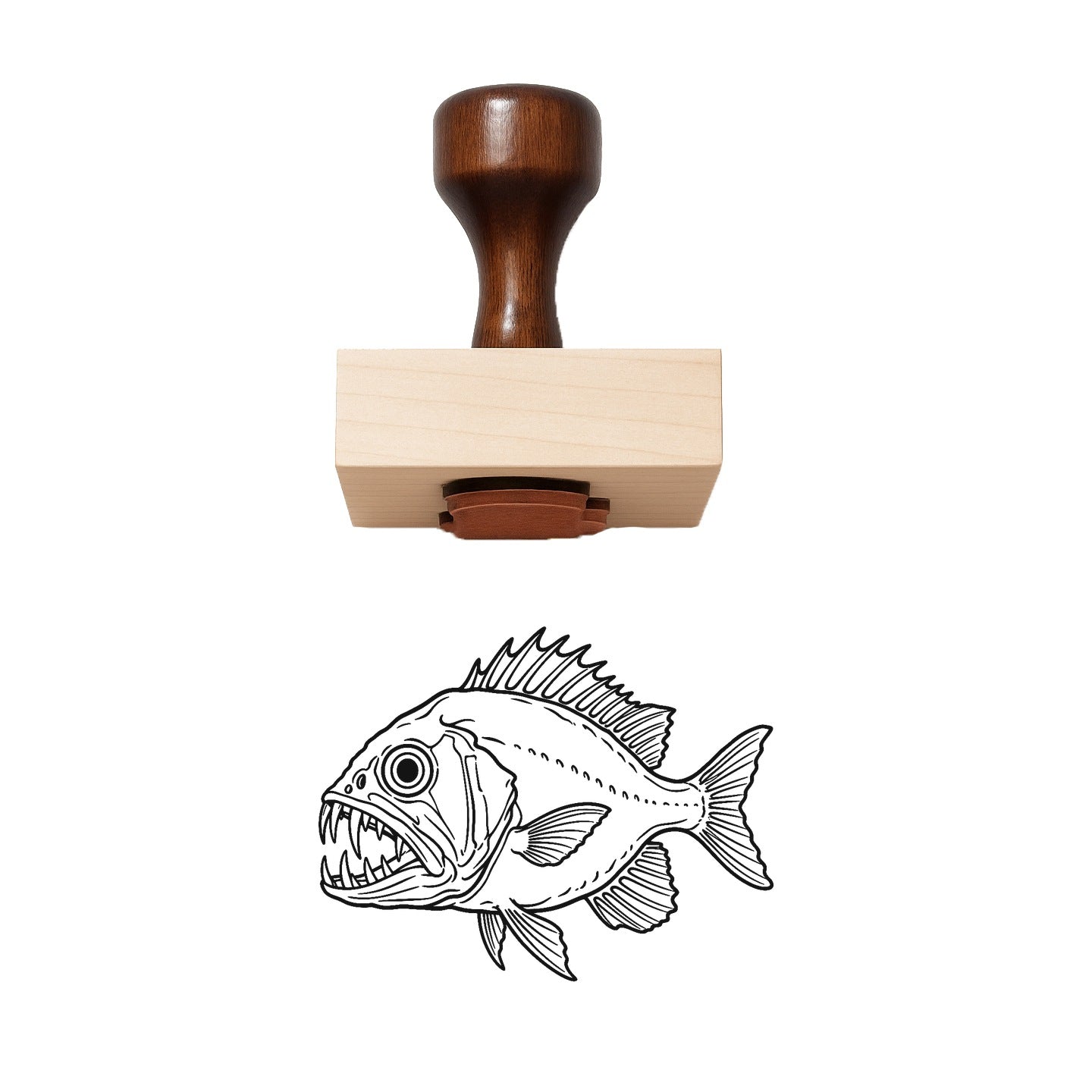 Fangtooth Rubber Stamp