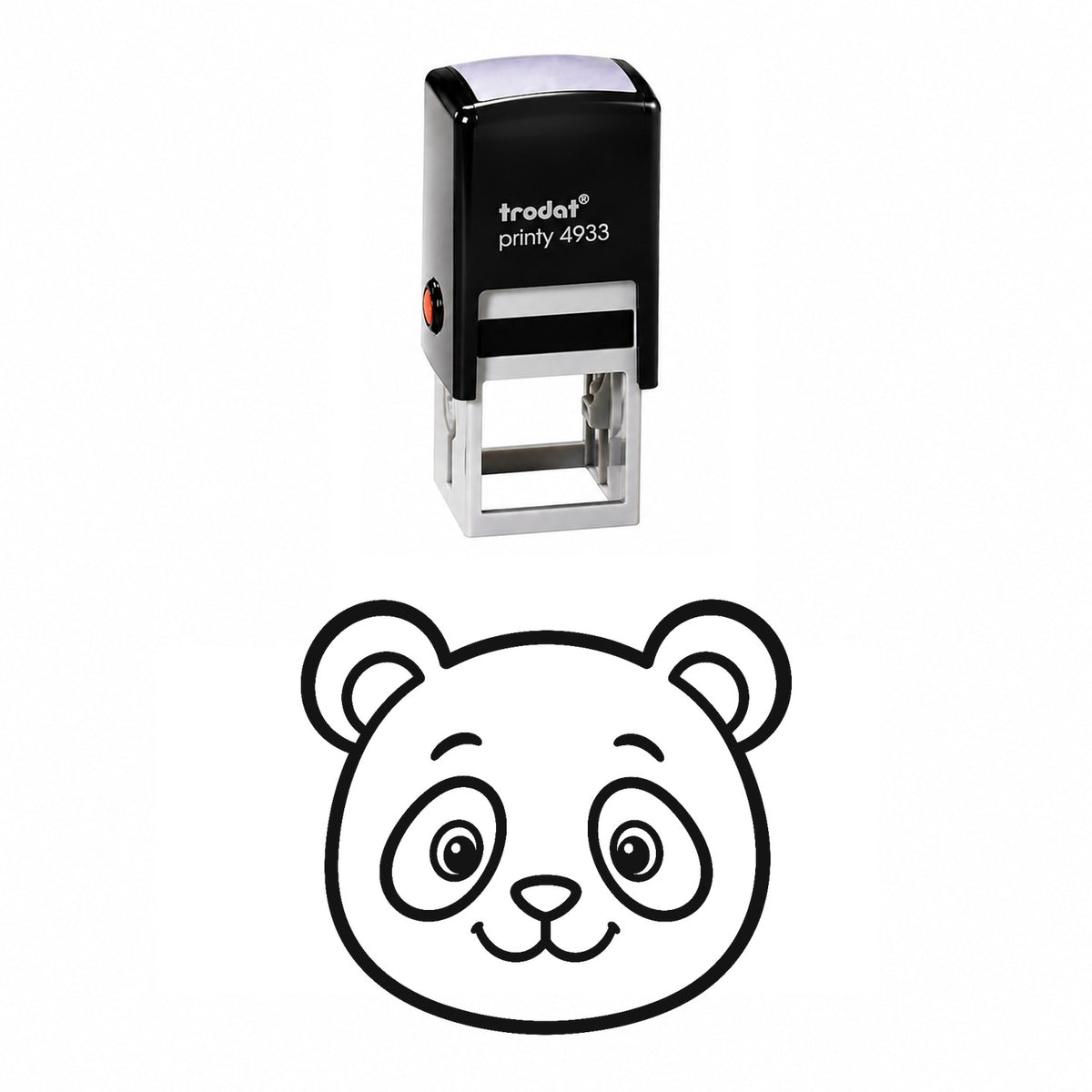 Cute Panda Face Self-Inking Stamp