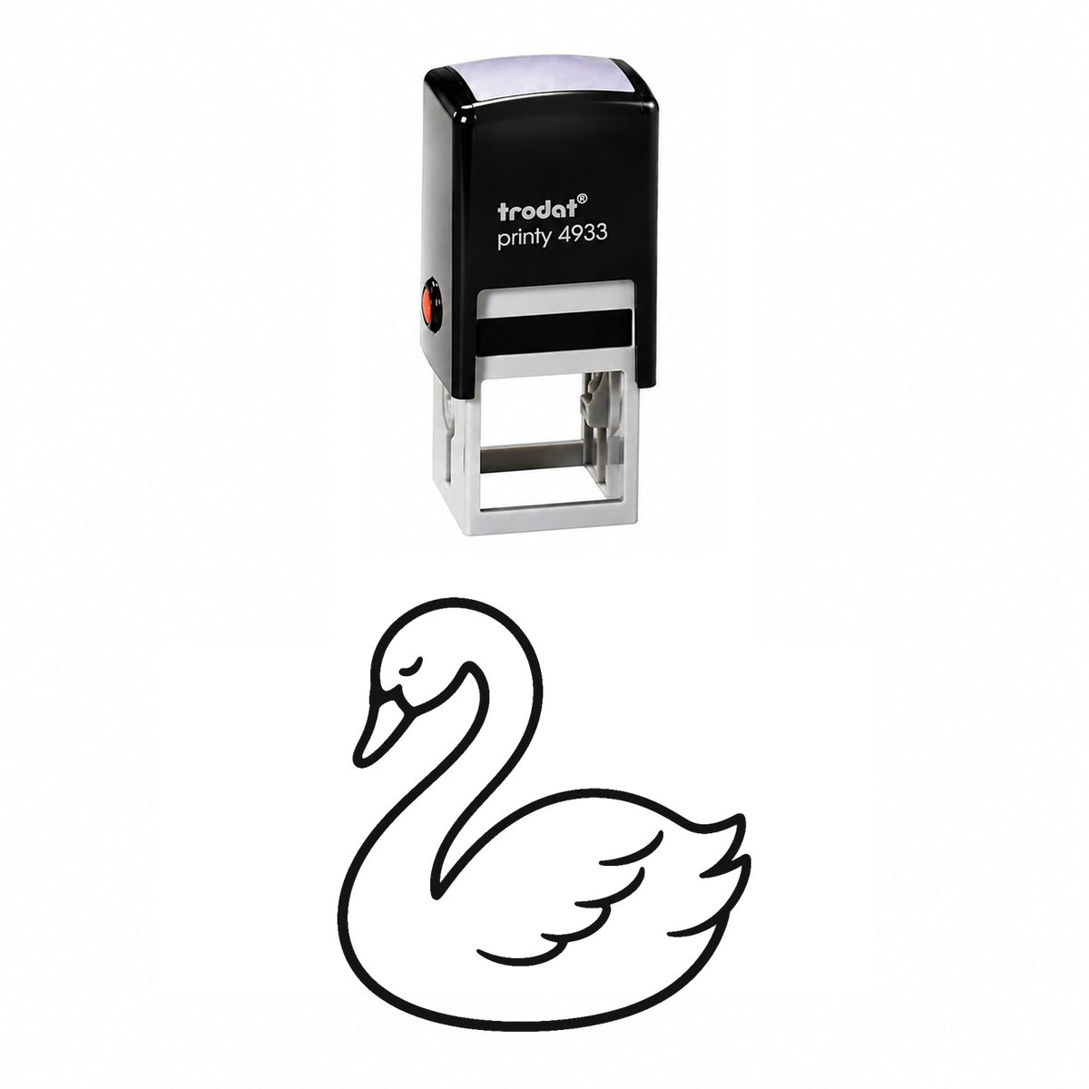 Cute Swan Self-Inking Stamp