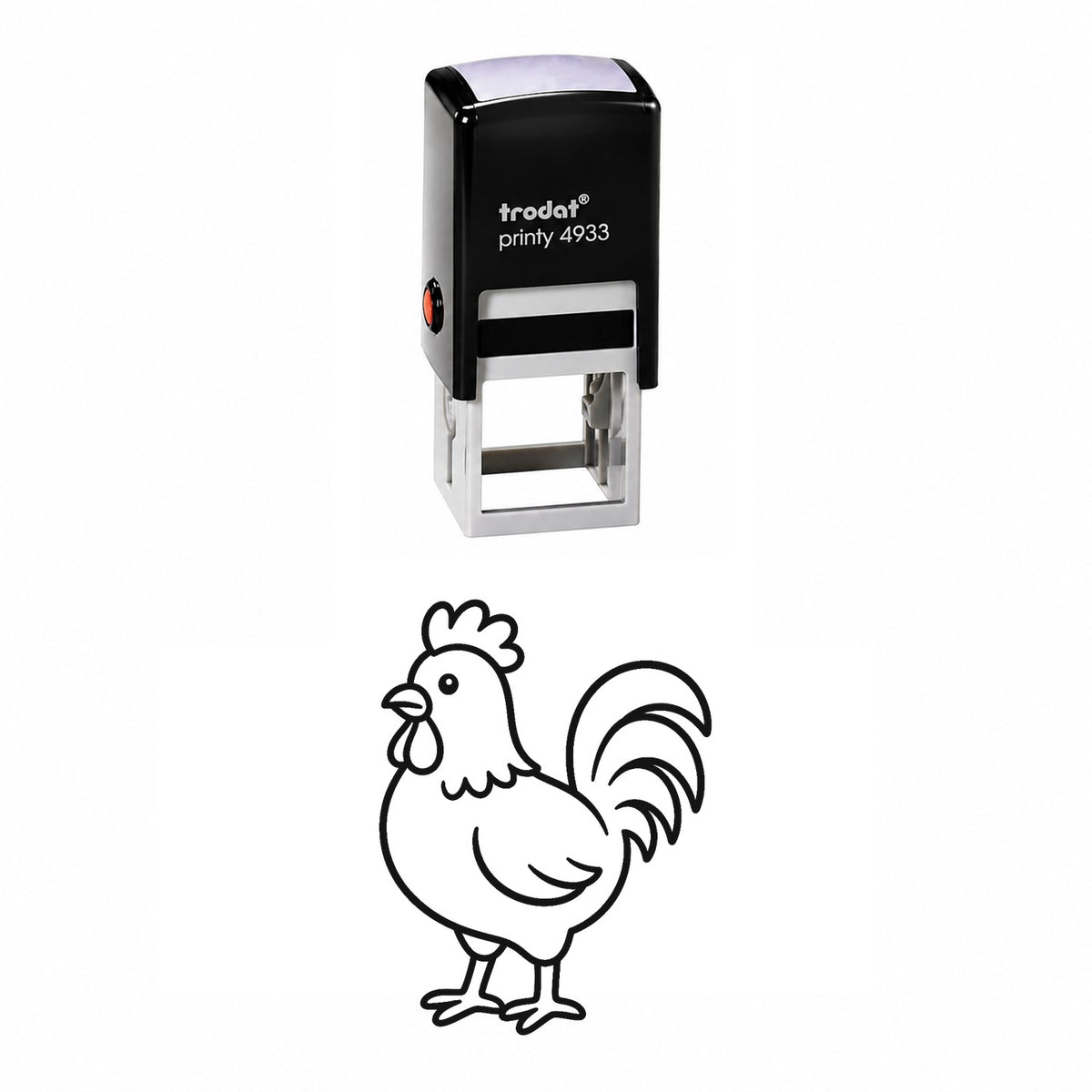 Cute Rooster Self-Inking Stamp