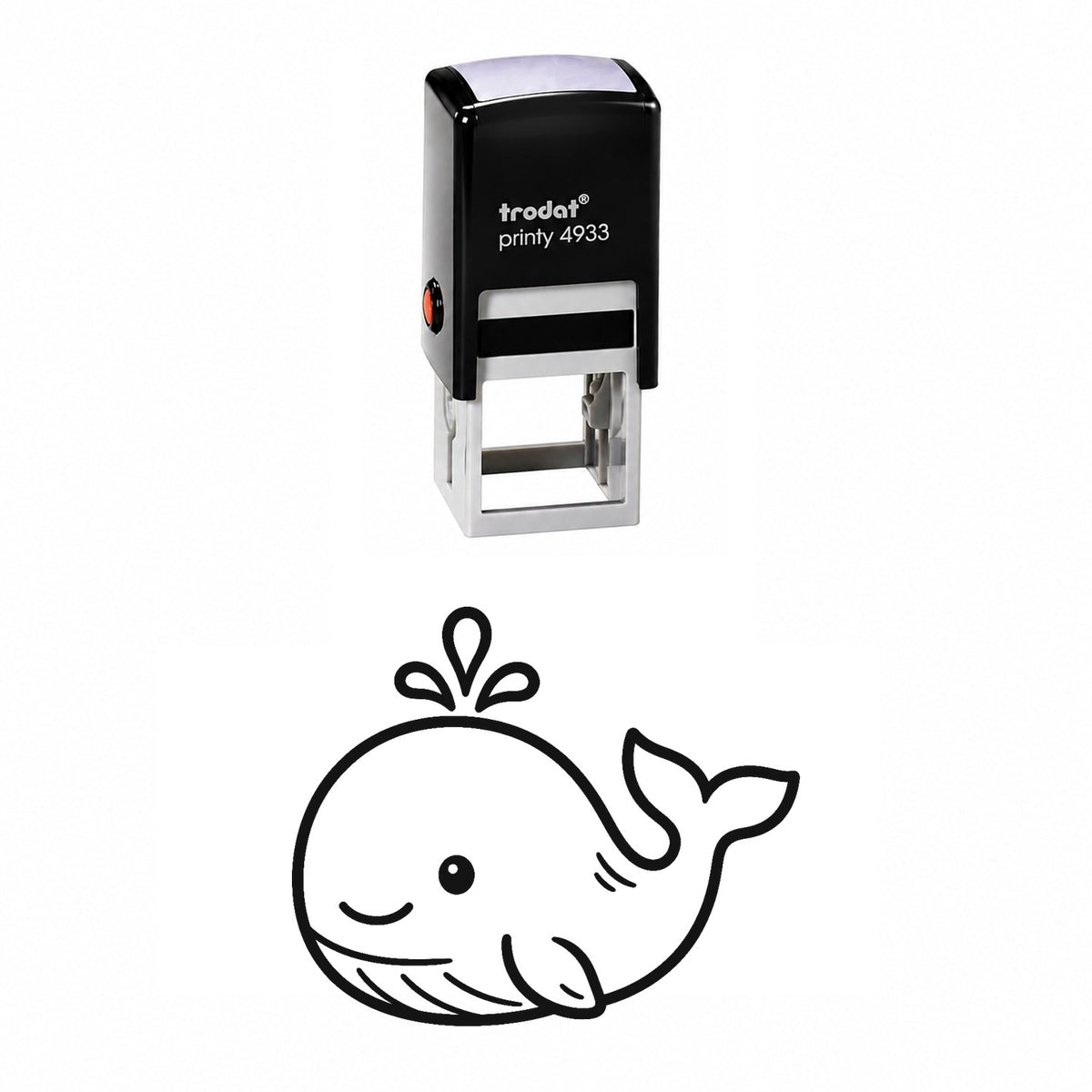 Cute Whale Self-Inking Stamp