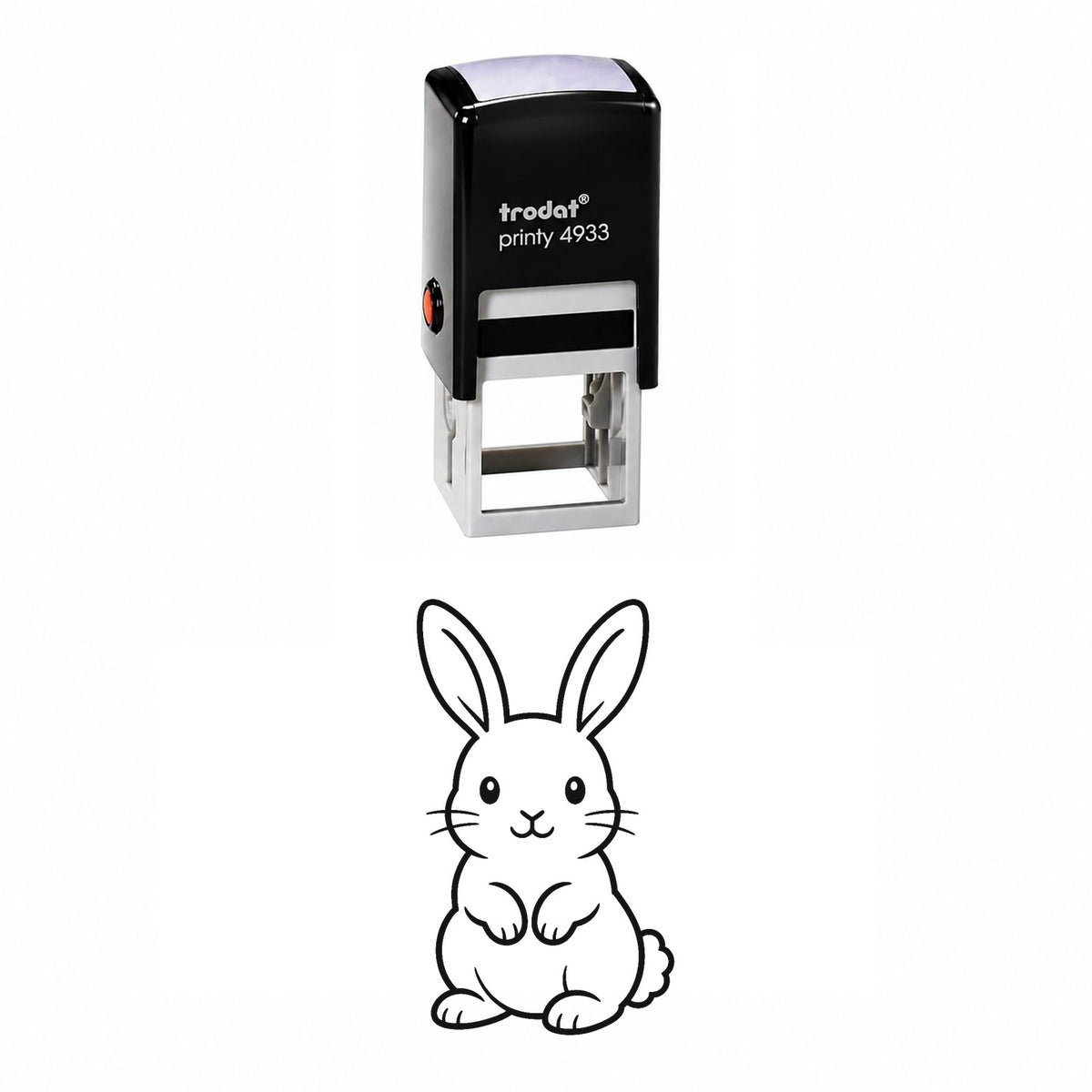 Cute Rabbit Full Body Self-Inking Stamp