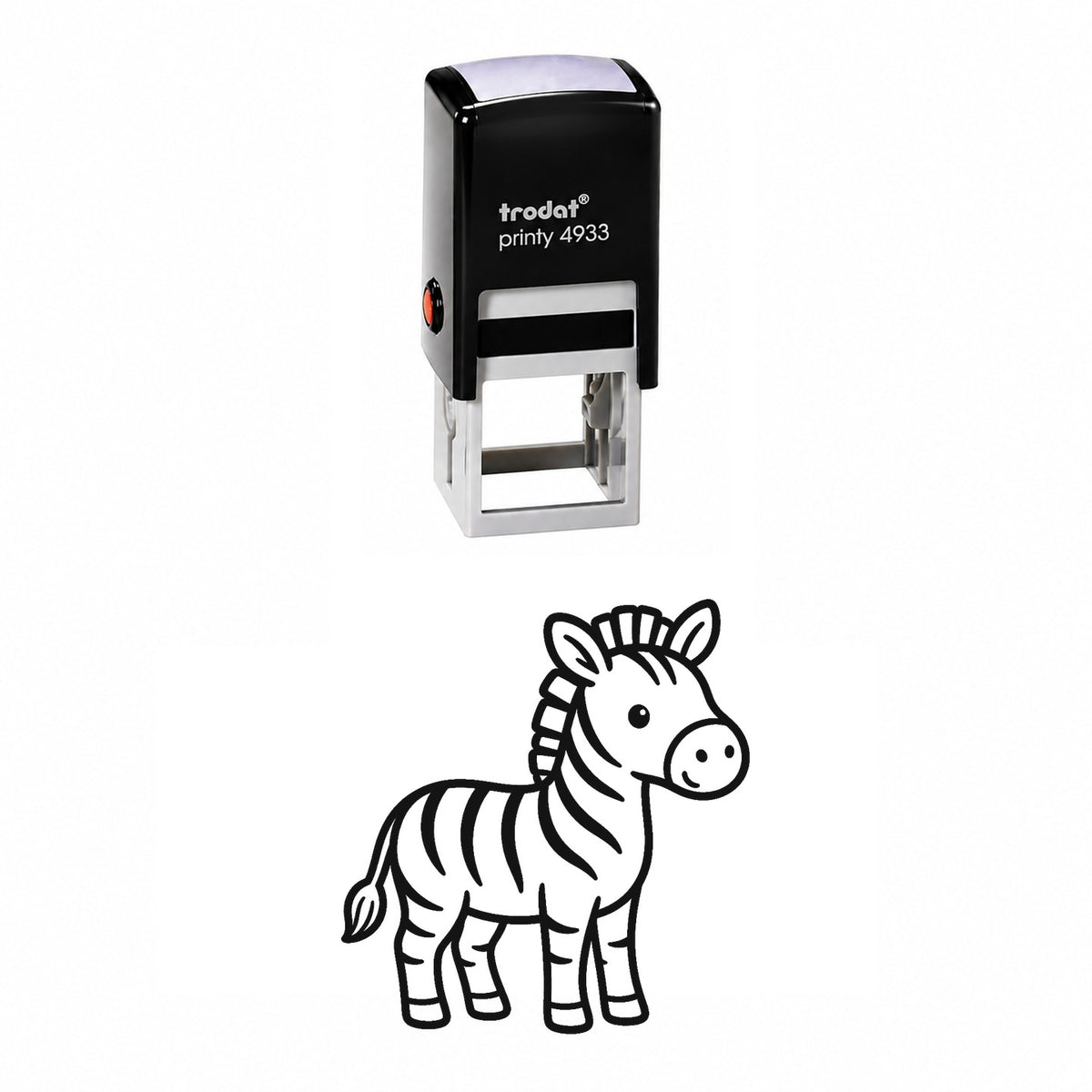 Cute Zebra Self-Inking Stamp