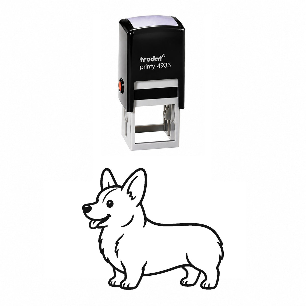 Cute Corgi Self-Inking Stamp