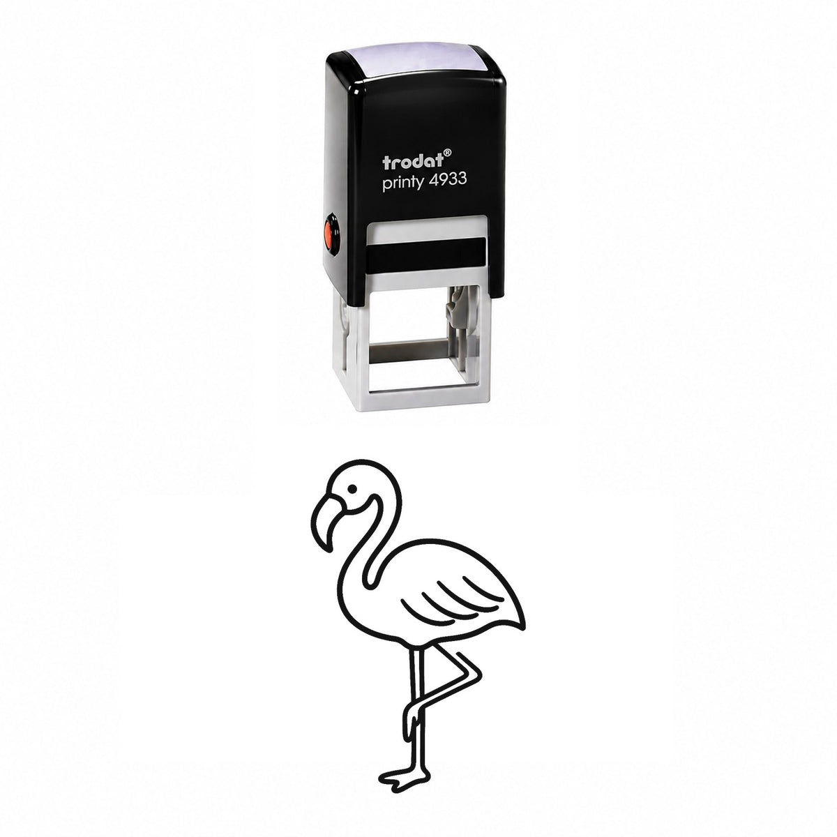 Cute Flamingo Self-Inking Stamp