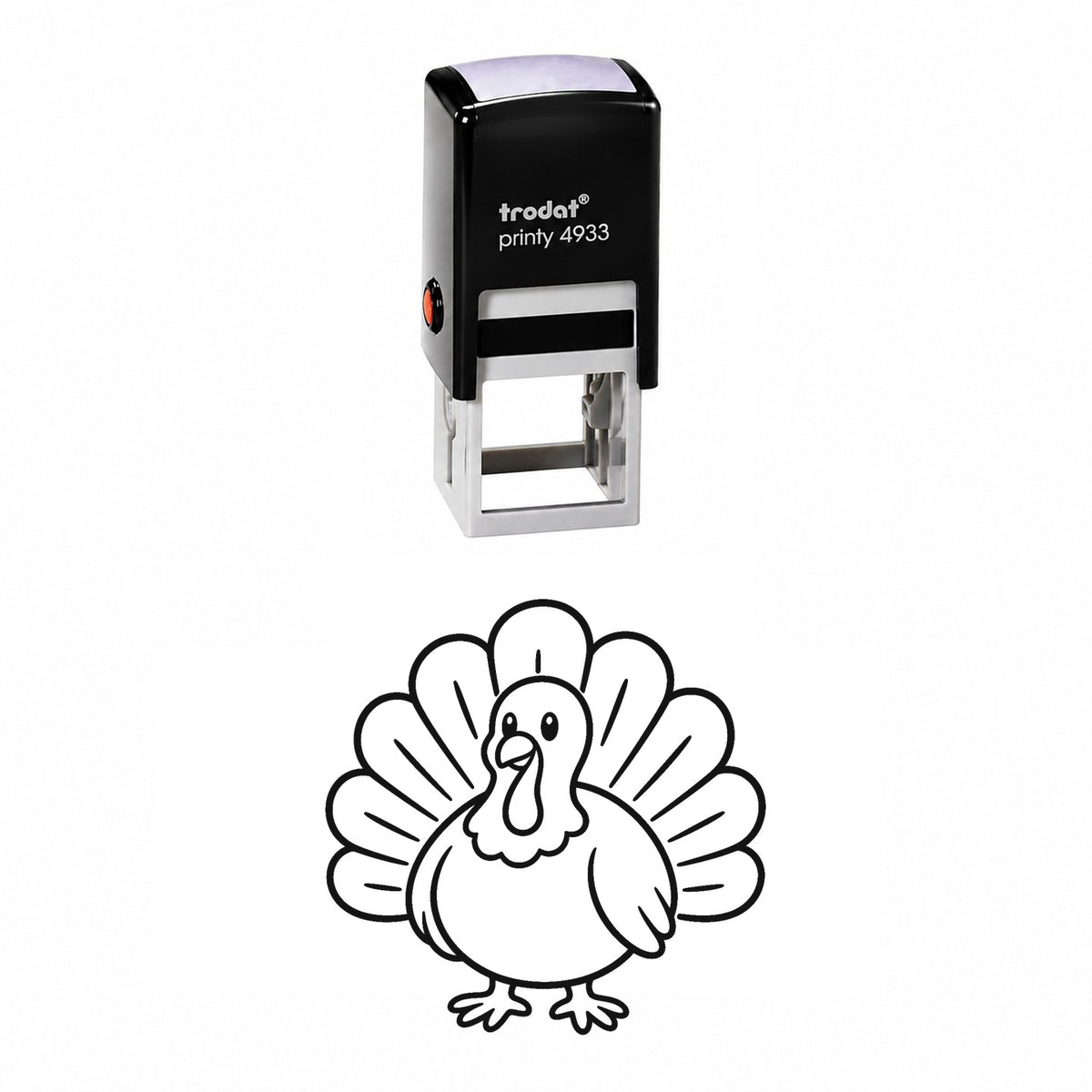 Cute Turkey Self-Inking Stamp