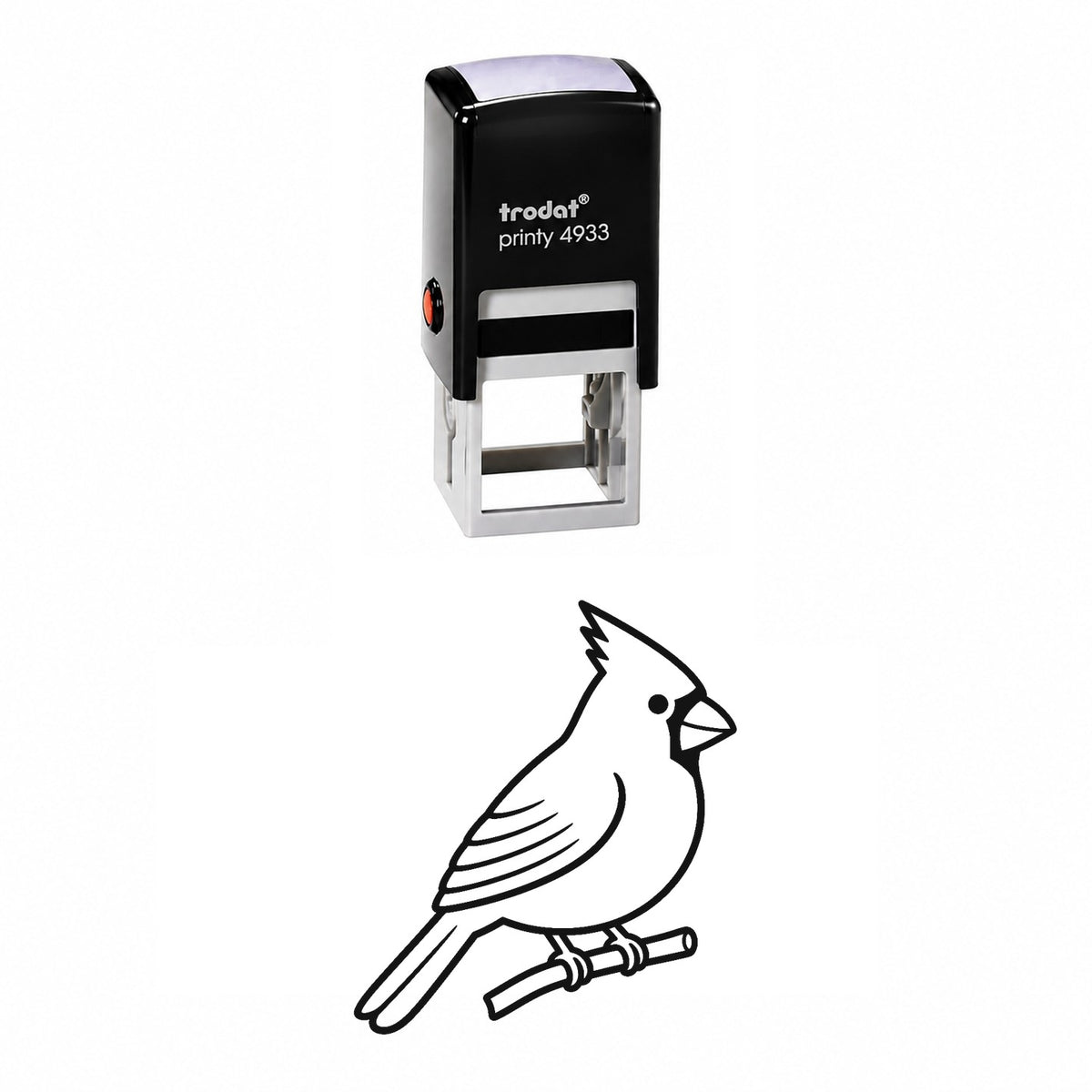 Cute Cardinal Self-Inking Stamp