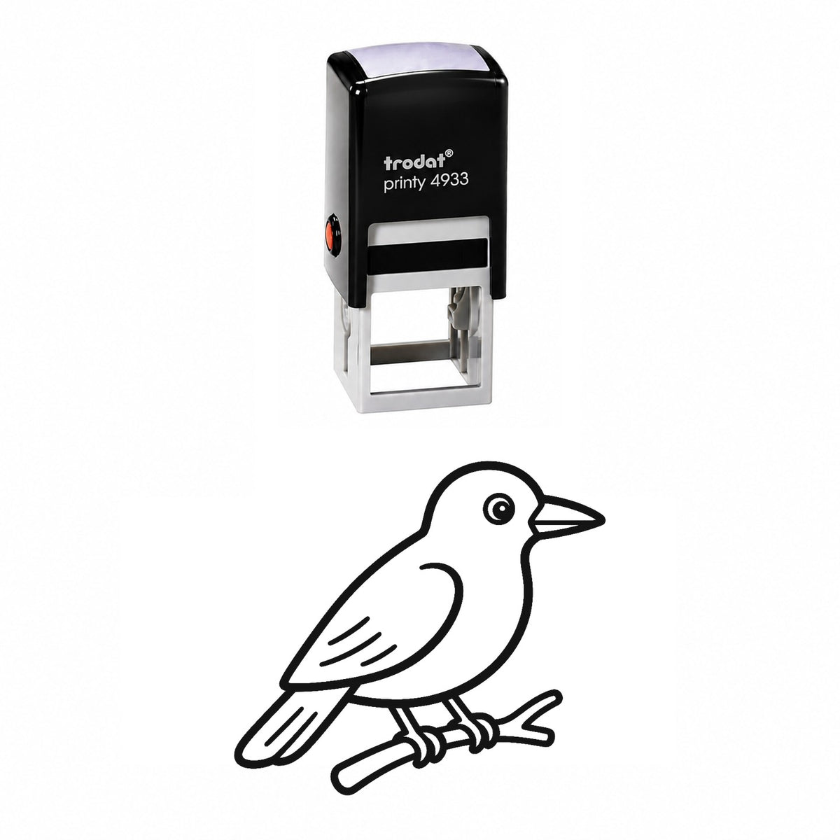 Cute Crow Self-Inking Stamp