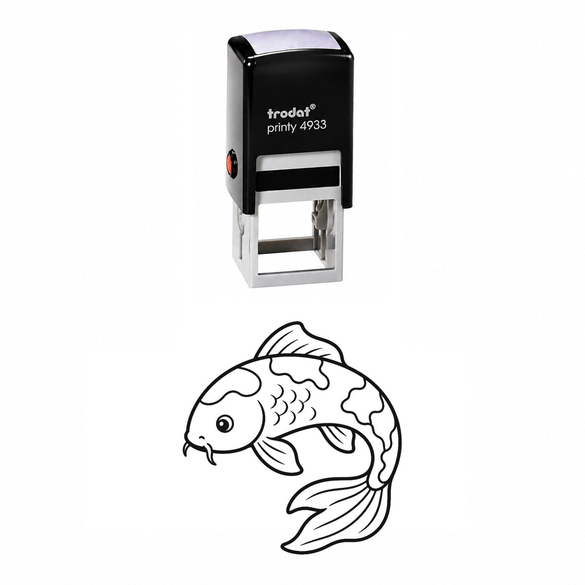 Cute Koi Fish Self-Inking Stamp