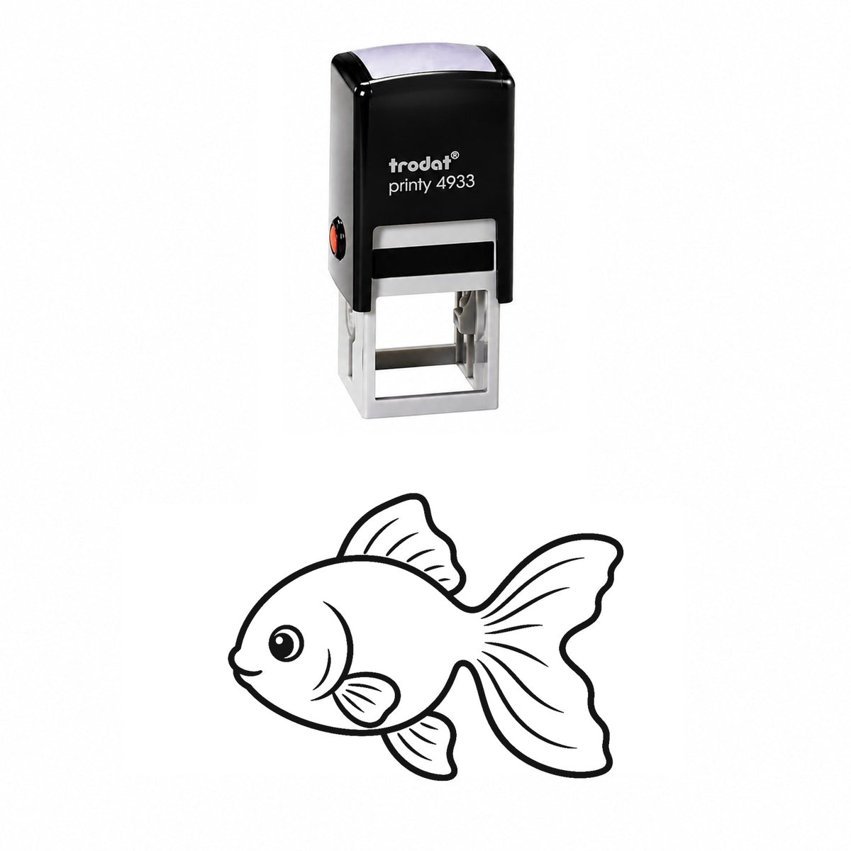 Cute Goldfish Self-Inking Stamp