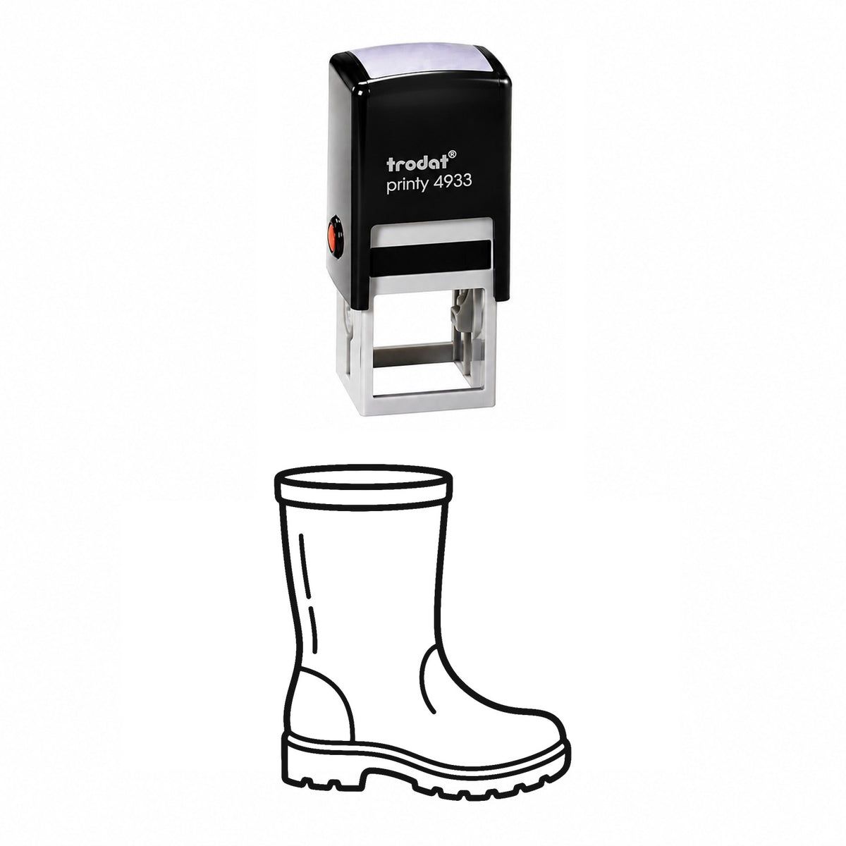 Rain Boot Rain Boot Self-Inking Stamp