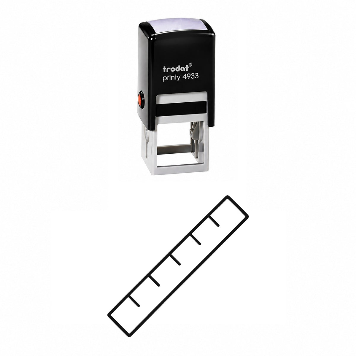 Ruler Self-Inking Stamp