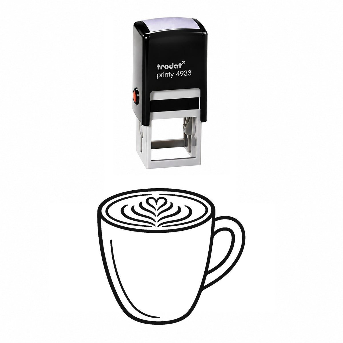 Latte Mug Self-Inking Stamp