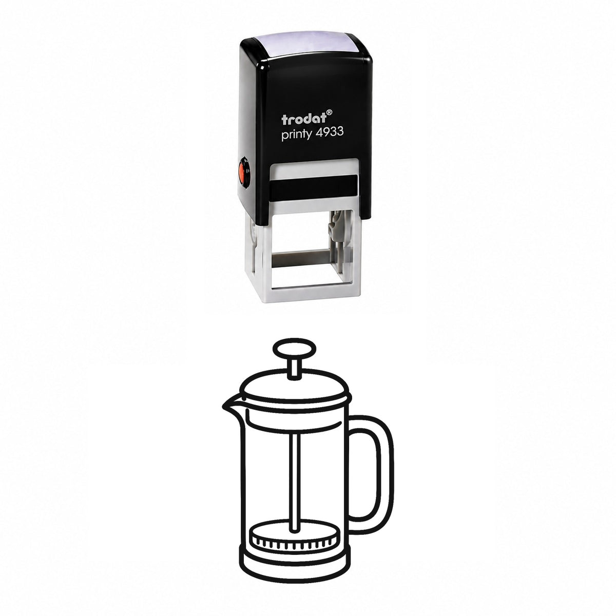 French Press Self-Inking Stamp