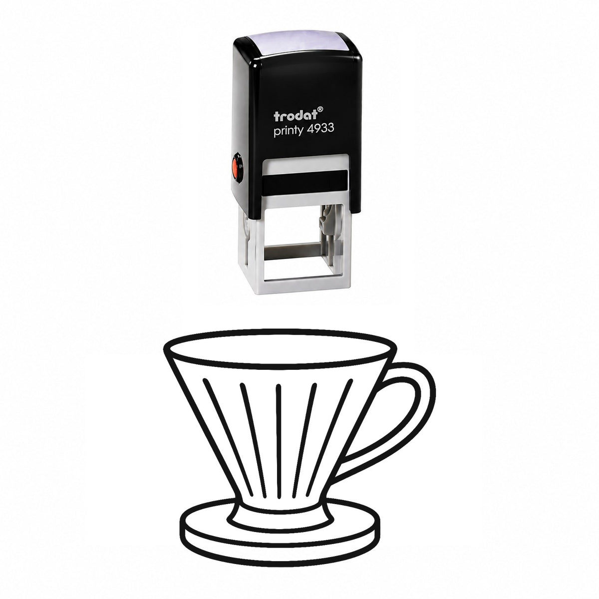 Pour Over Dripper Self-Inking Stamp