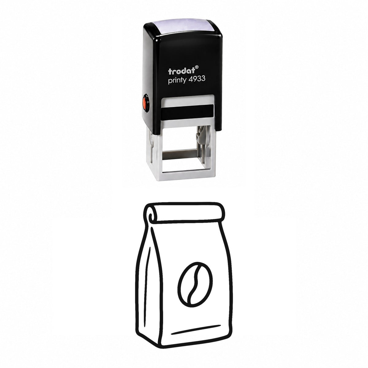 Coffee Bag Self-Inking Stamp