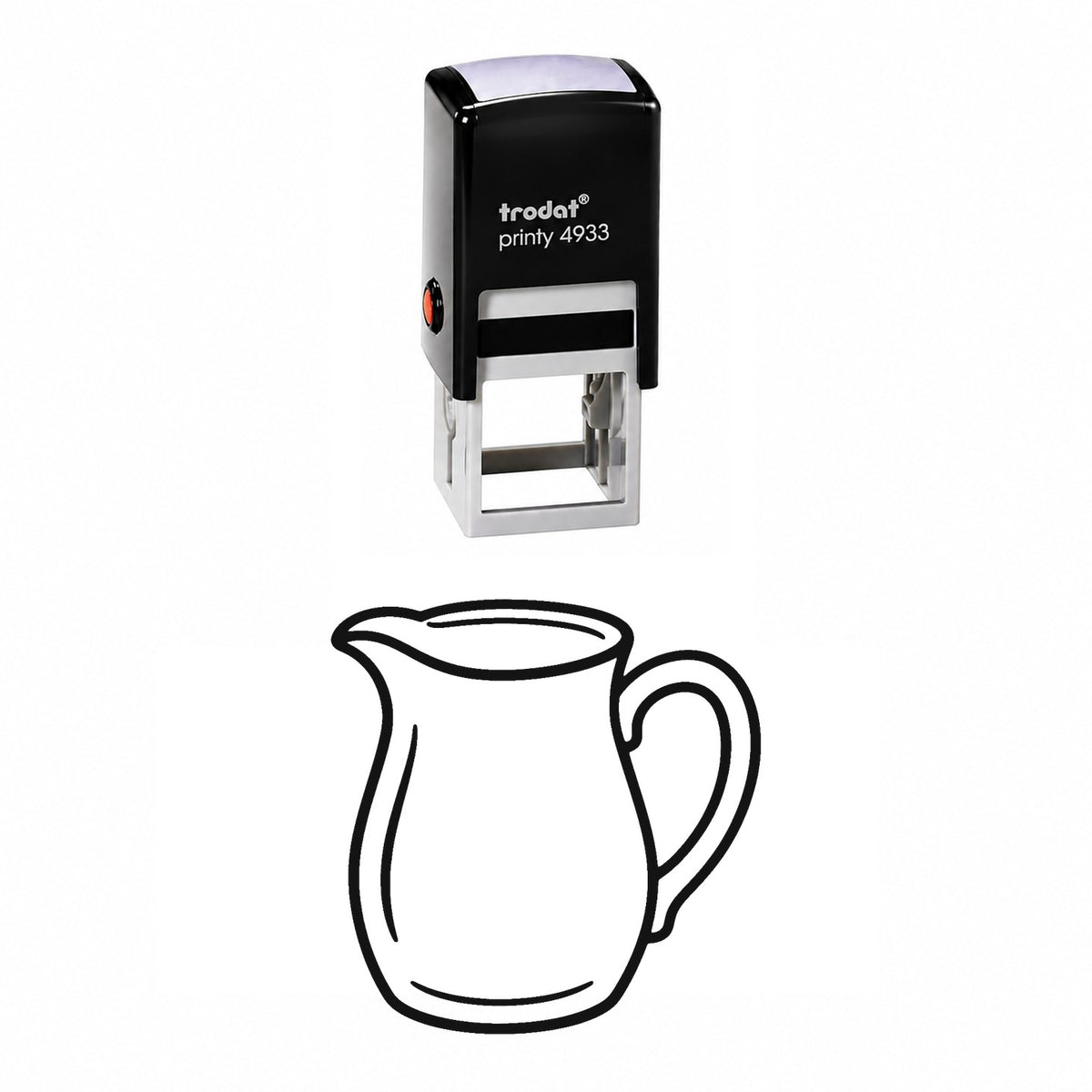 Milk Pitcher Self-Inking Stamp