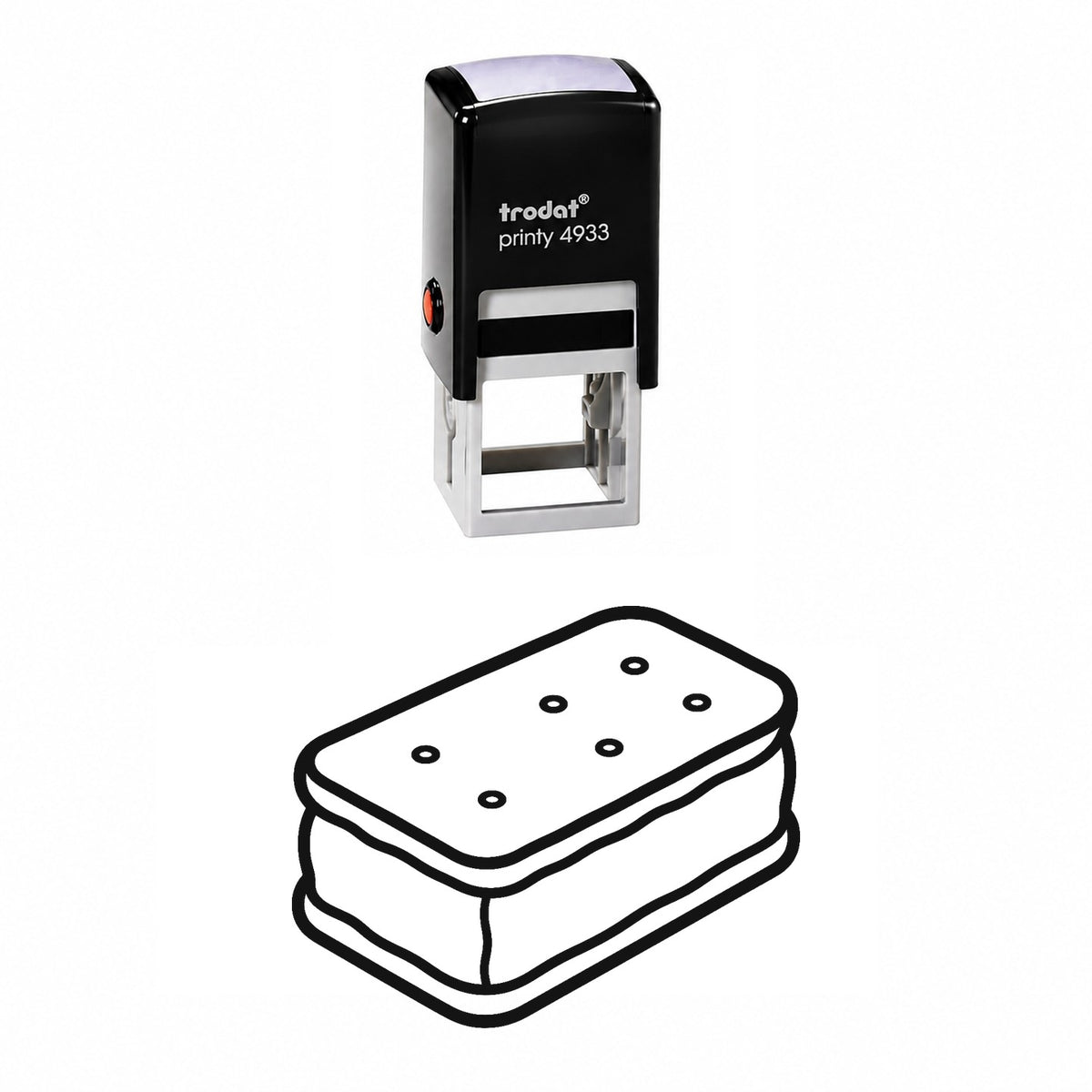 Ice Cream Sandwich Self-Inking Stamp