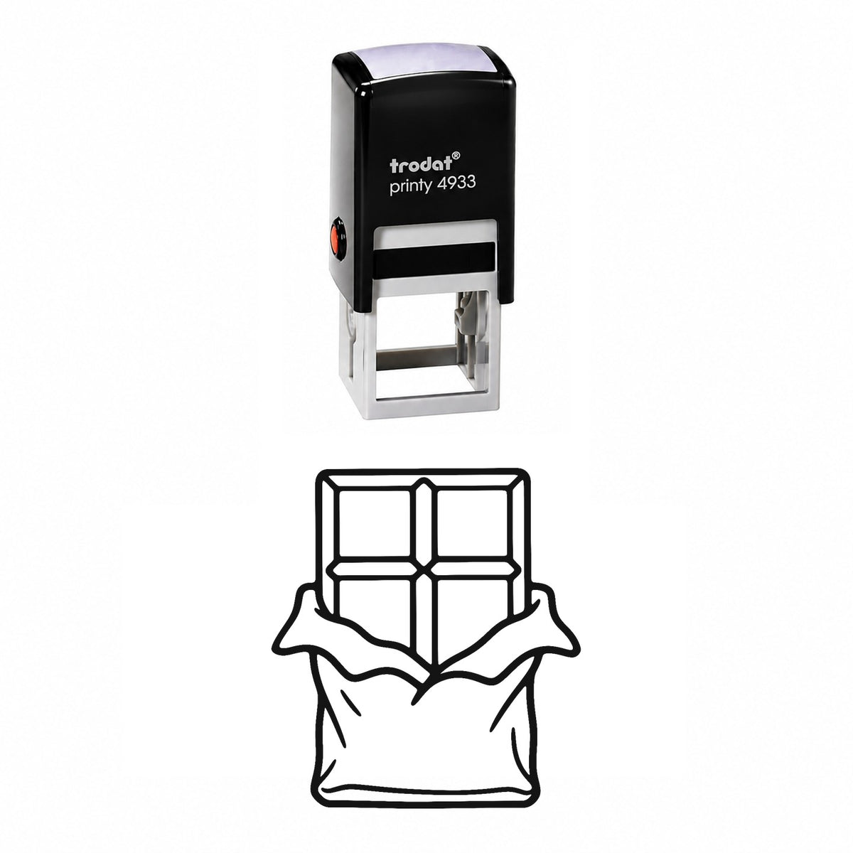 Chocolate Bar Self-Inking Stamp