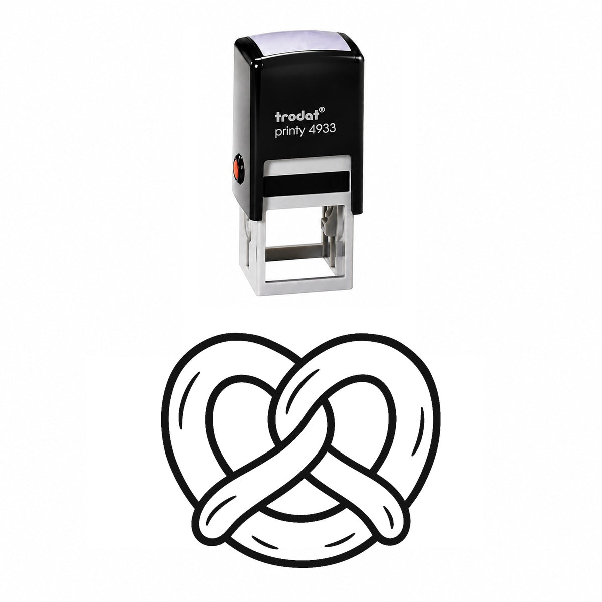 Pretzel Self-Inking Stamp