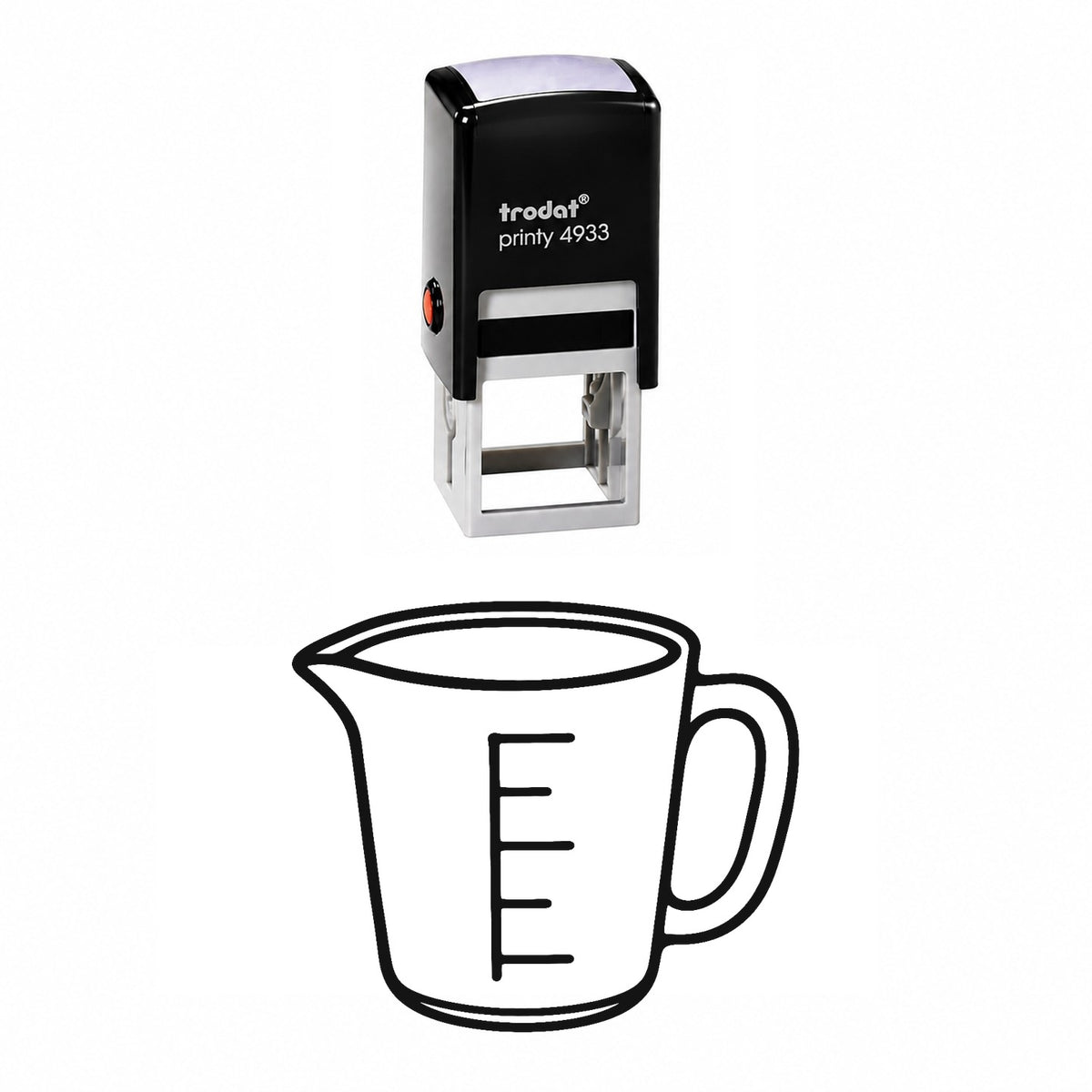 Measuring Cup Self-Inking Stamp