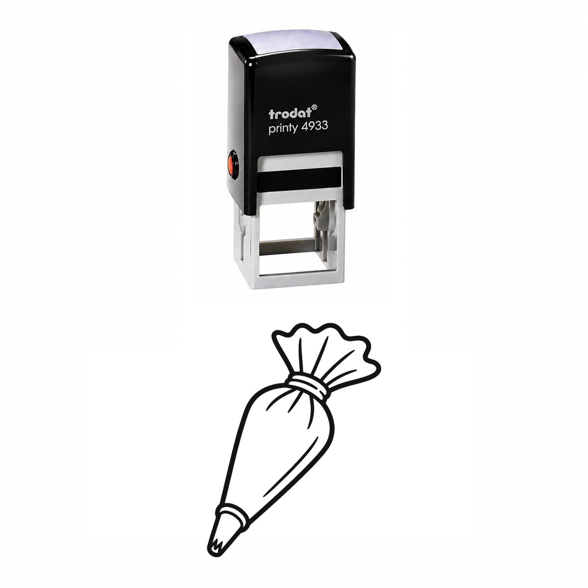 Pastry Bag Self-Inking Stamp