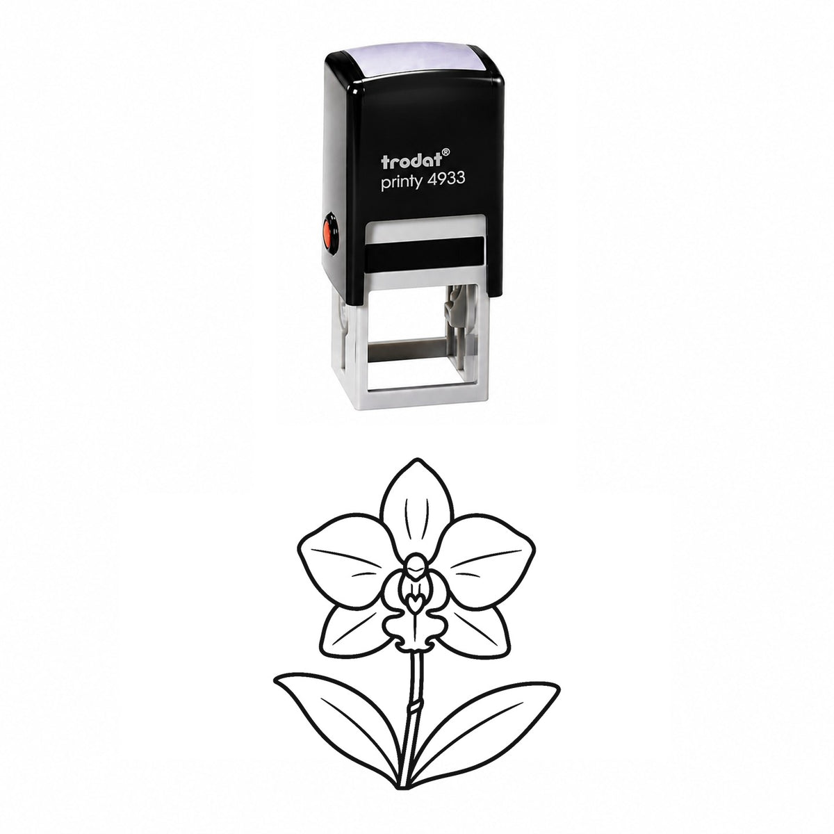 Orchid Self-Inking Stamp
