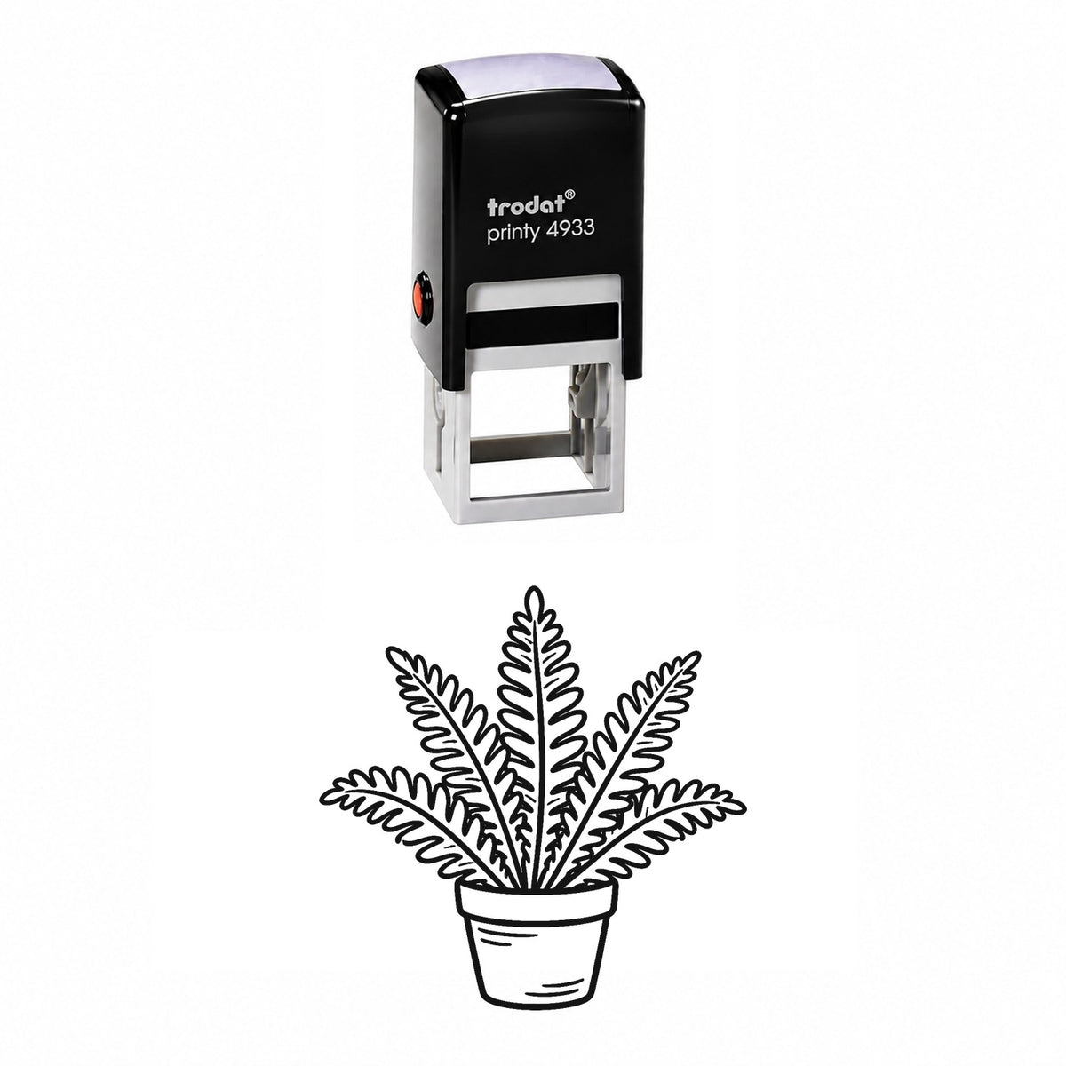 Potted Fern Self-Inking Stamp
