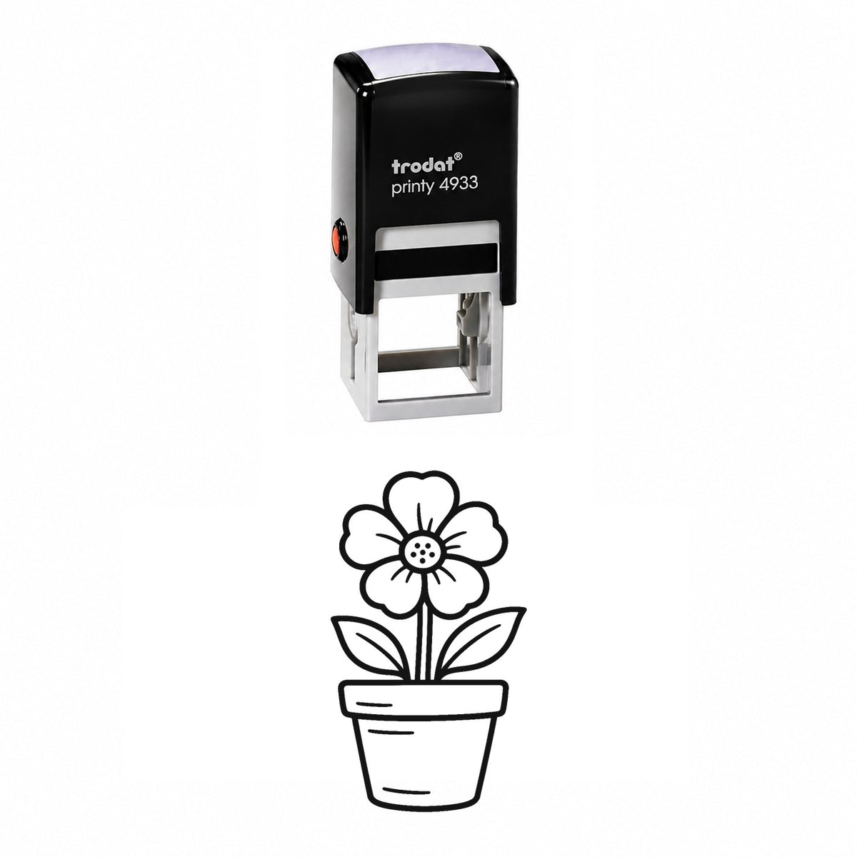 Flower Pot Self-Inking Stamp