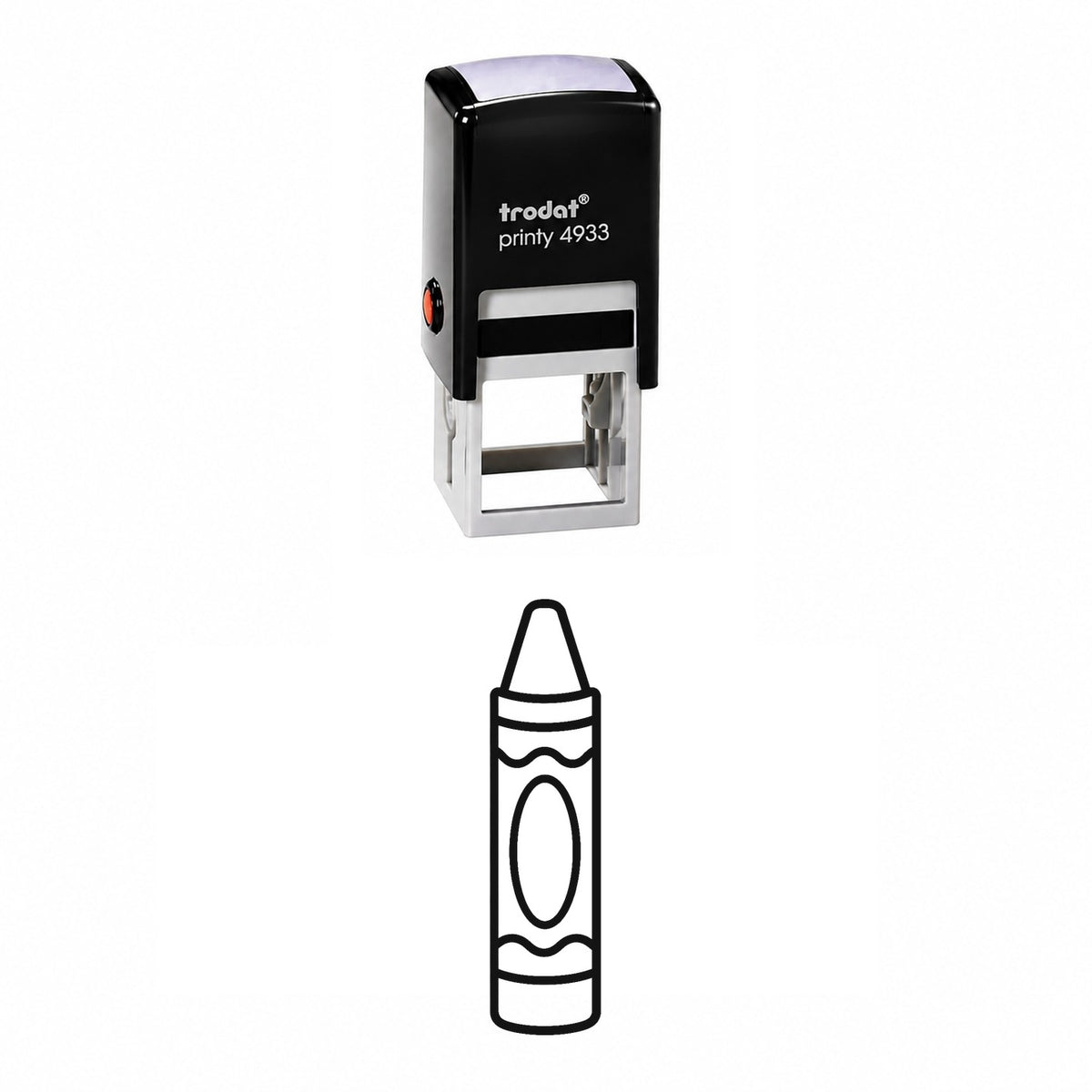 Crayon Self-Inking Stamp