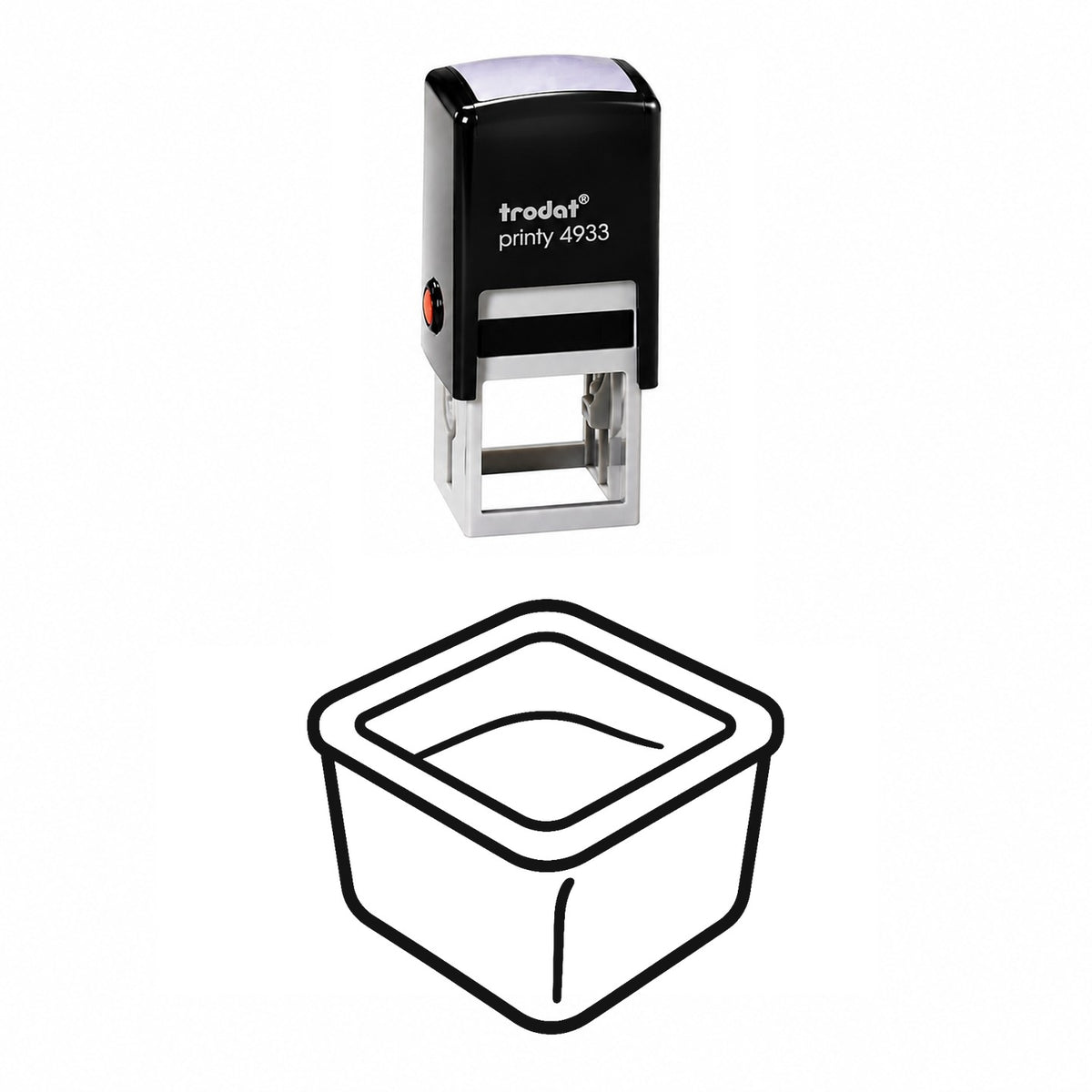 Watercolor Pan Self-Inking Stamp